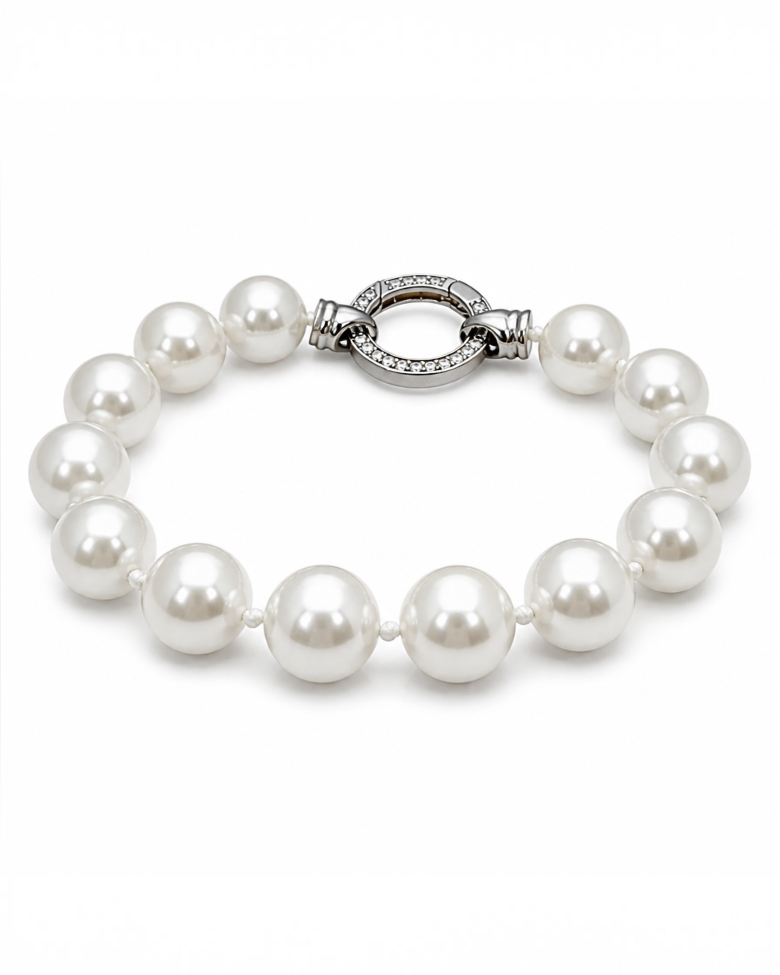 Pulseira Pérolas  em Prata
