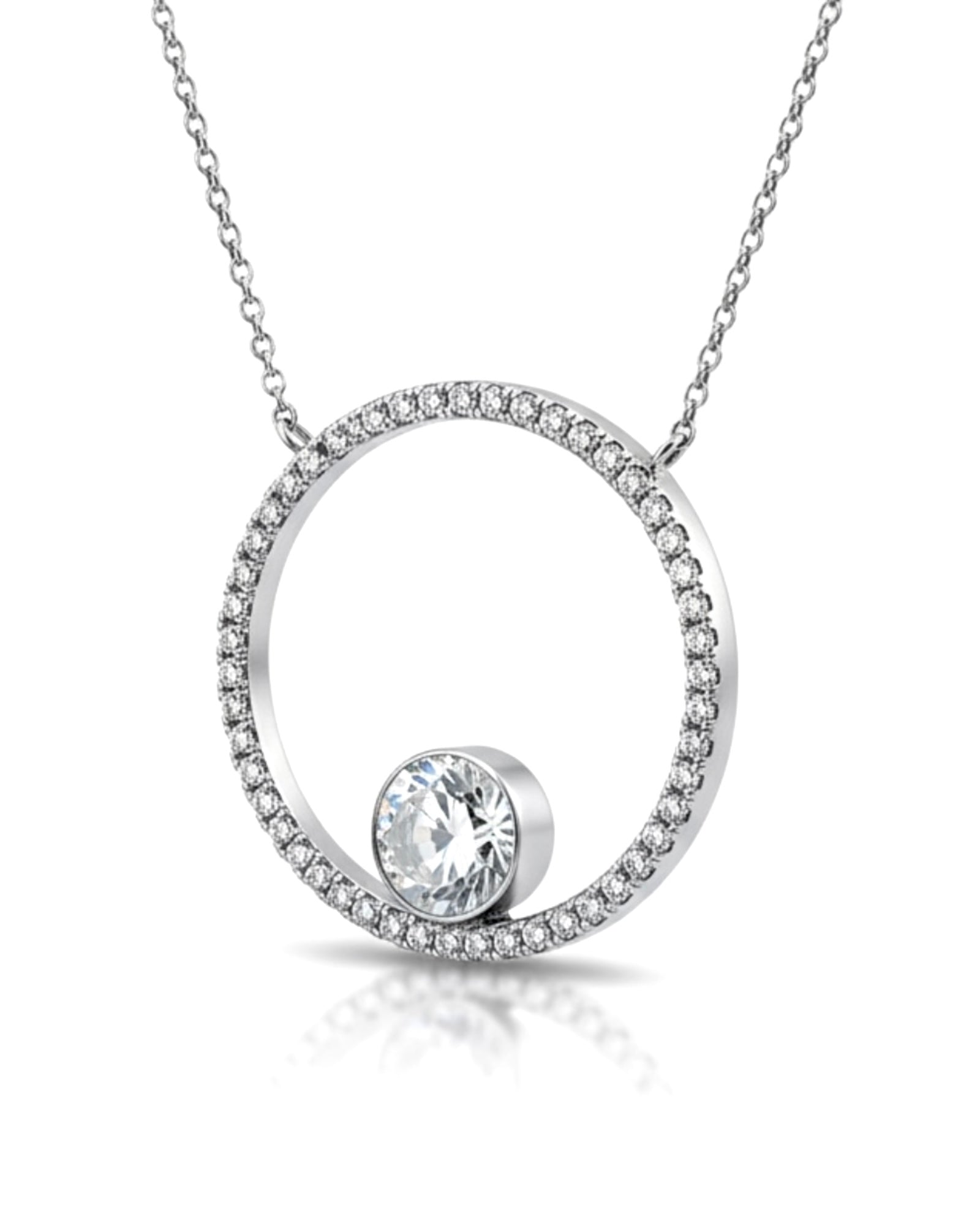 Silver Crystal Necklace