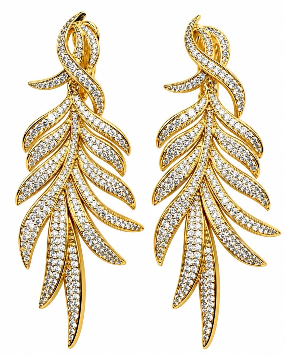 Flower of Light Earrings in Gold-Plated Silver