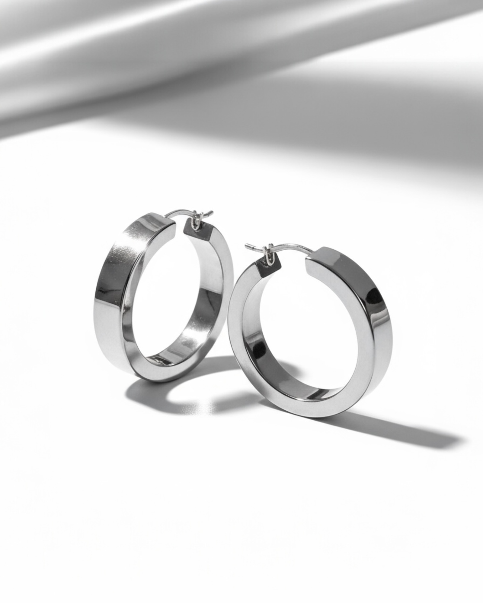 "Butcher's" Silver Earrings