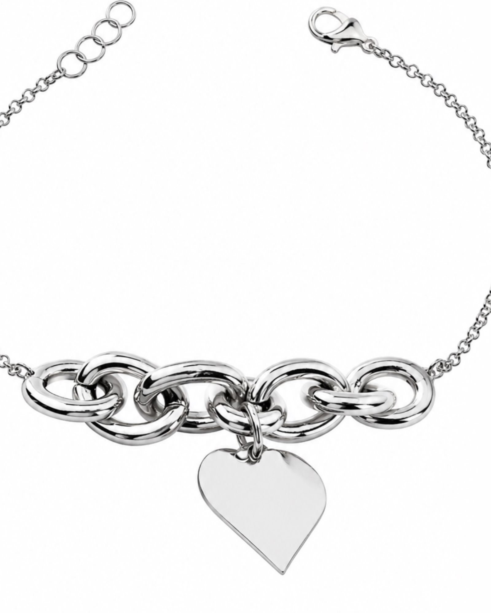 Heart Bracelet in Silver