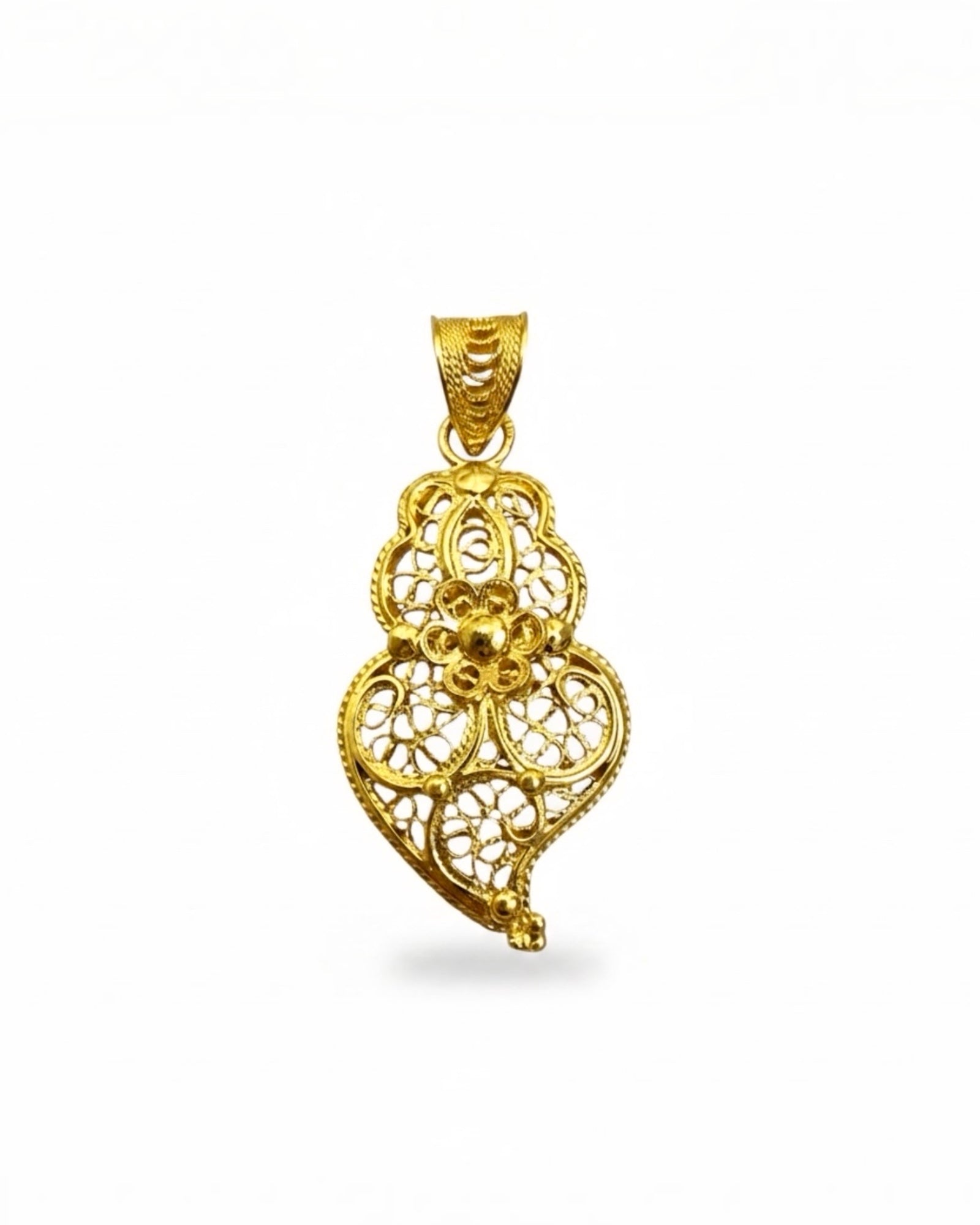Medalha Coração de Viana em Ouro 19KL - 2.6cm