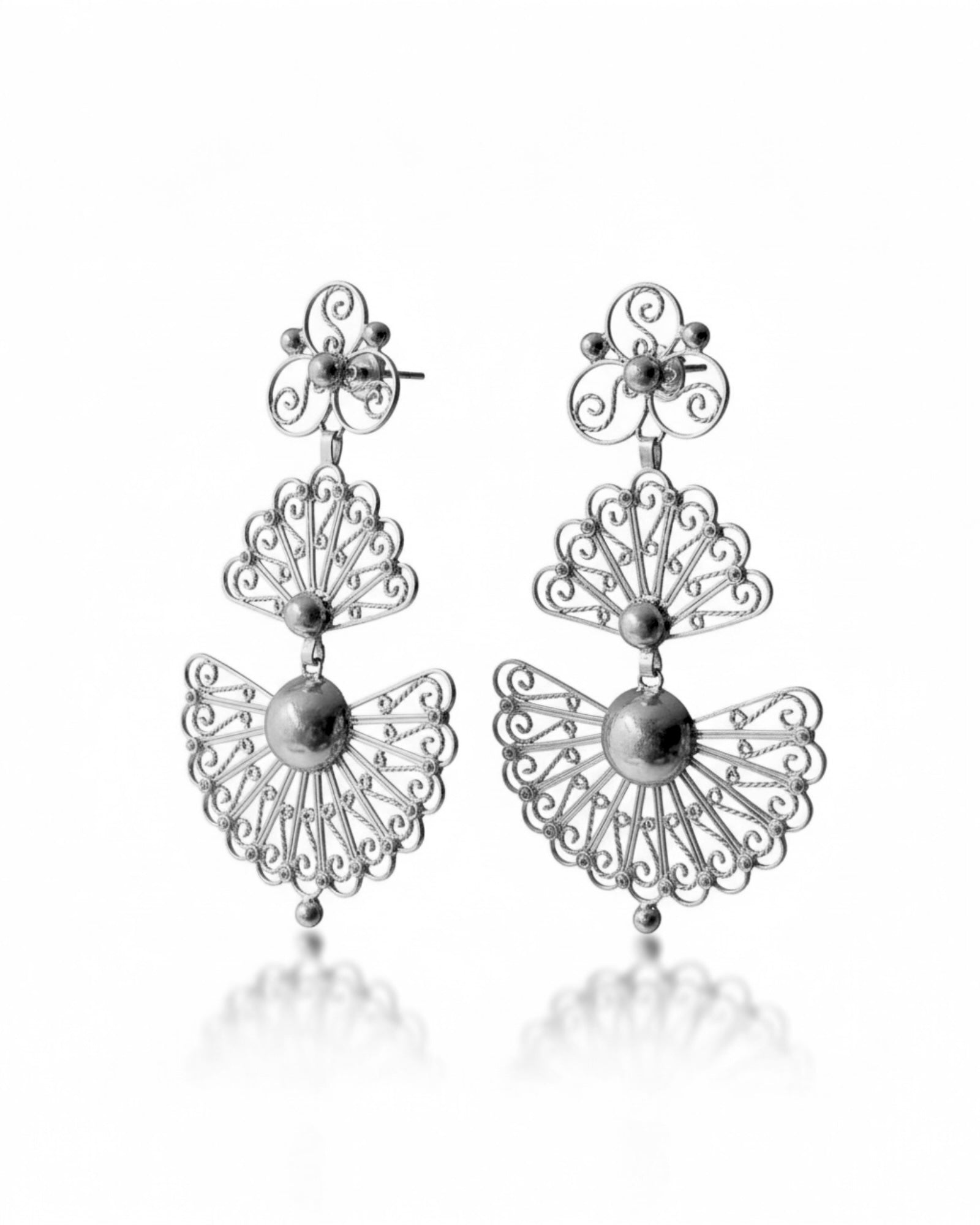 Brincos Galegos em Filigrana e Prata