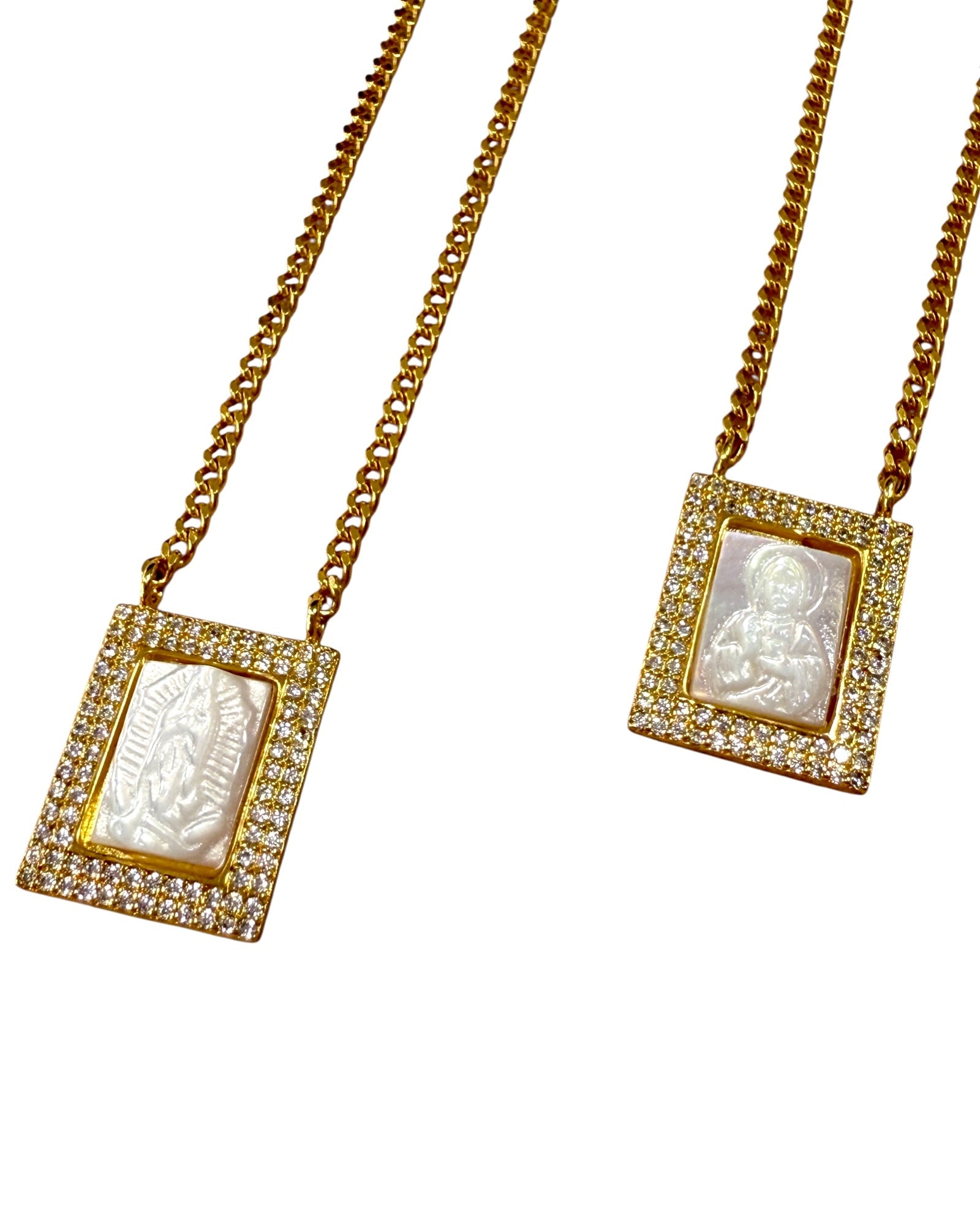 God Guide You Silver Scapular - Men
