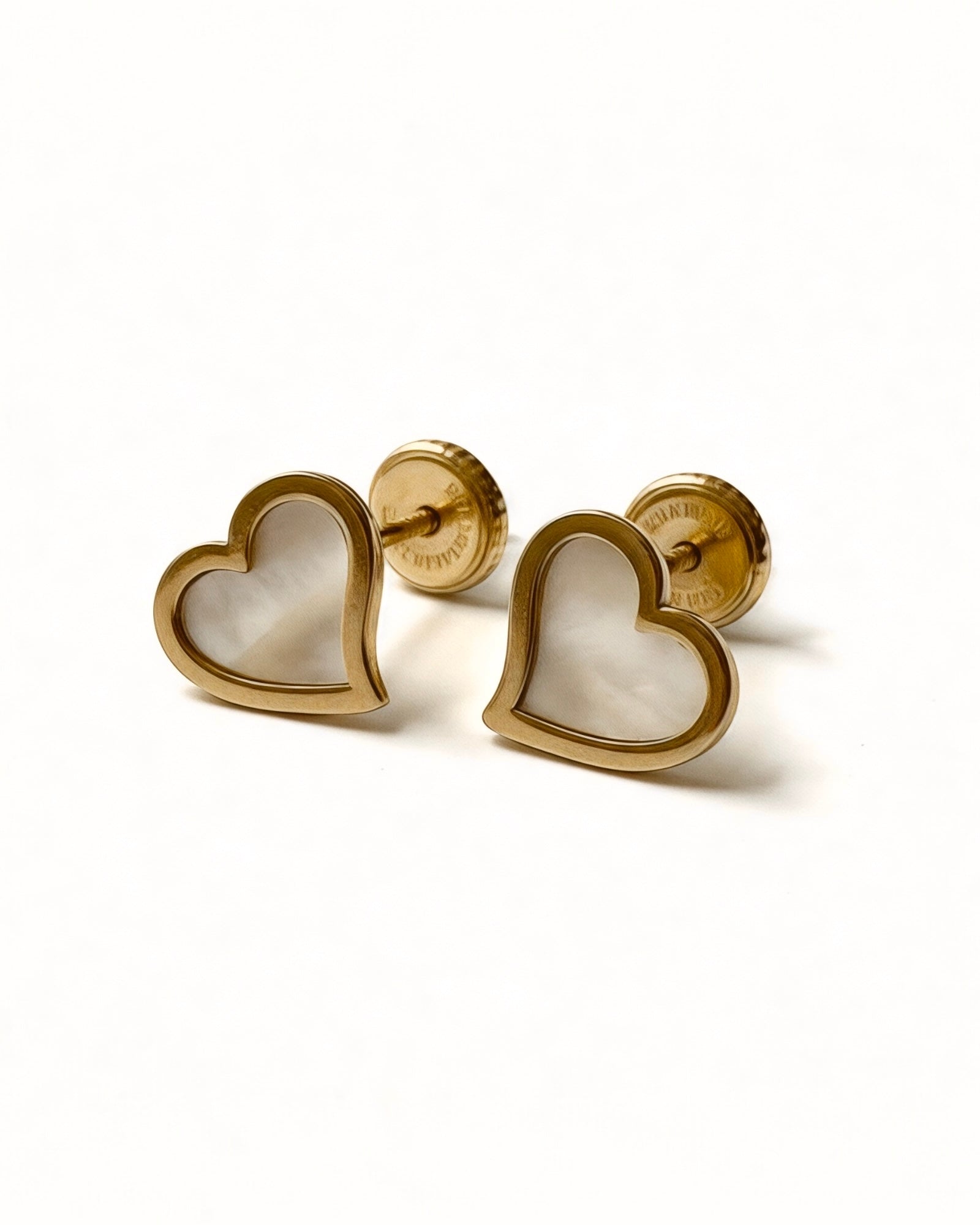 Gold Heart Earrings