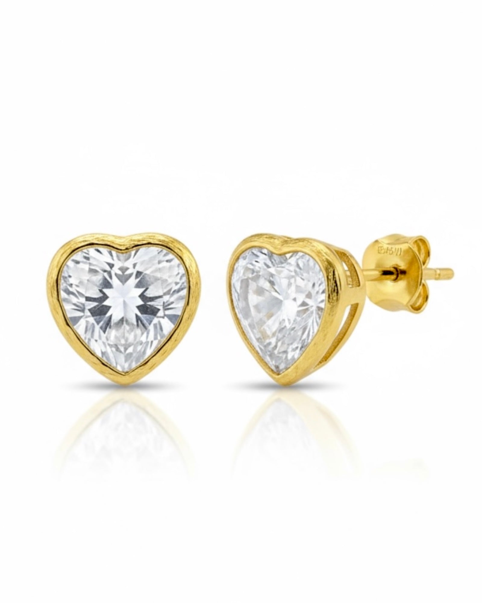 Gold Heart Earrings