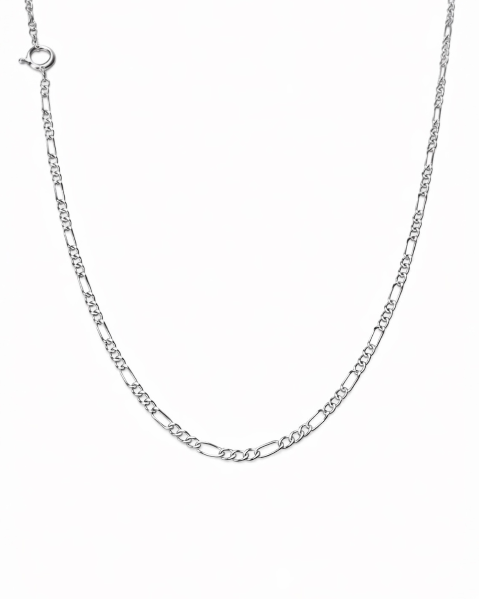 Corrente Fígaro em Prata 925% para Homem – Malha Clássica