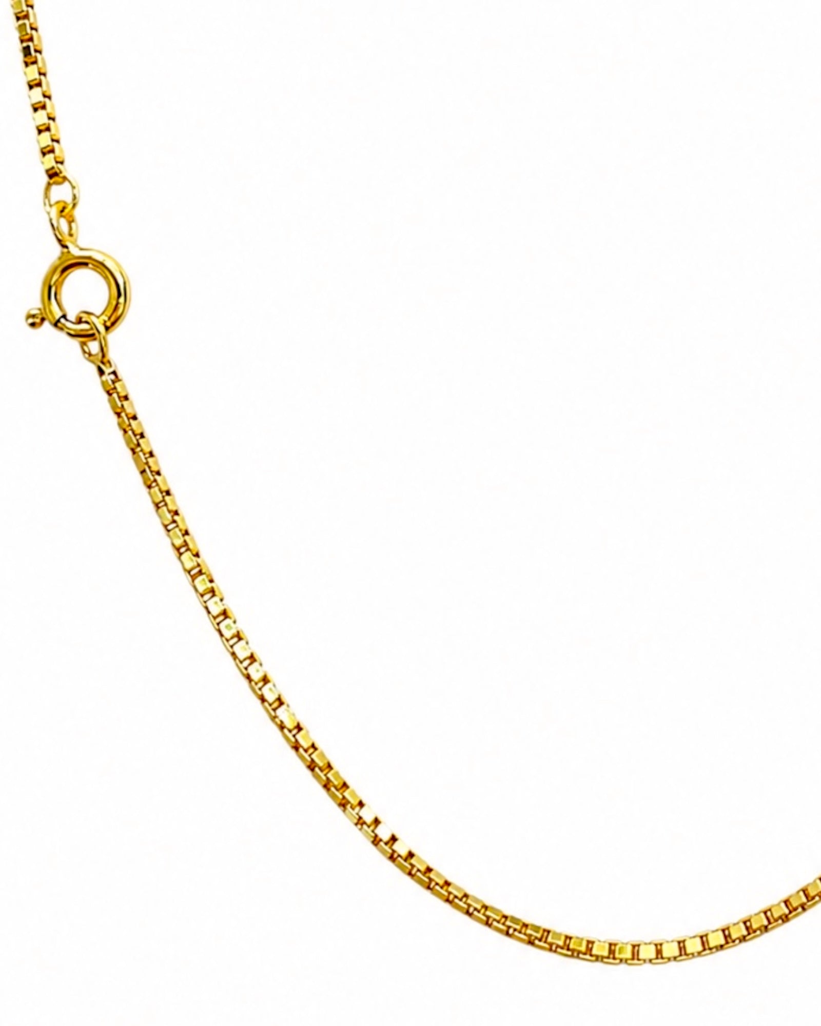 Colar Simples em Prata Dourada - 34cm