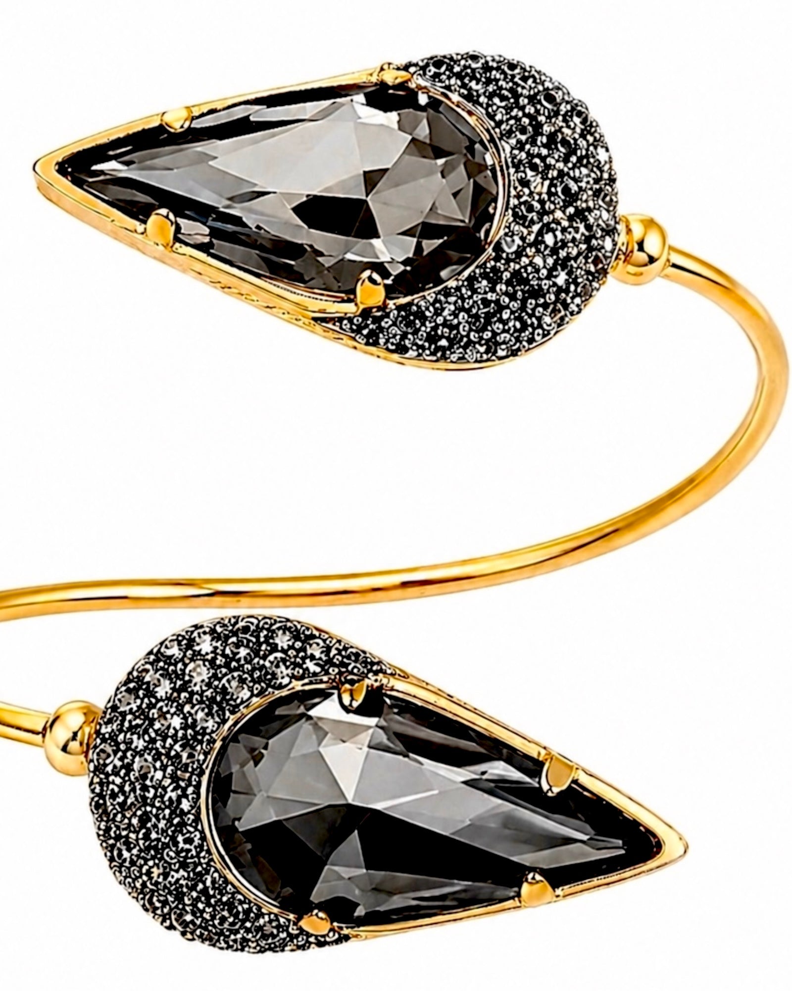 Escrava / Pulseira Gotas em Prata Dourada