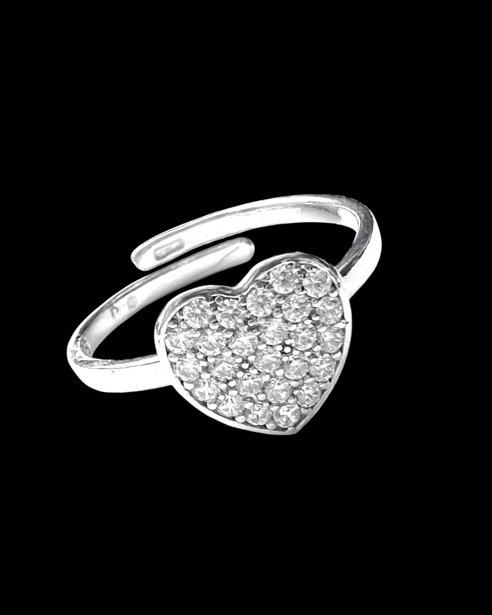 Silver Heart Ring