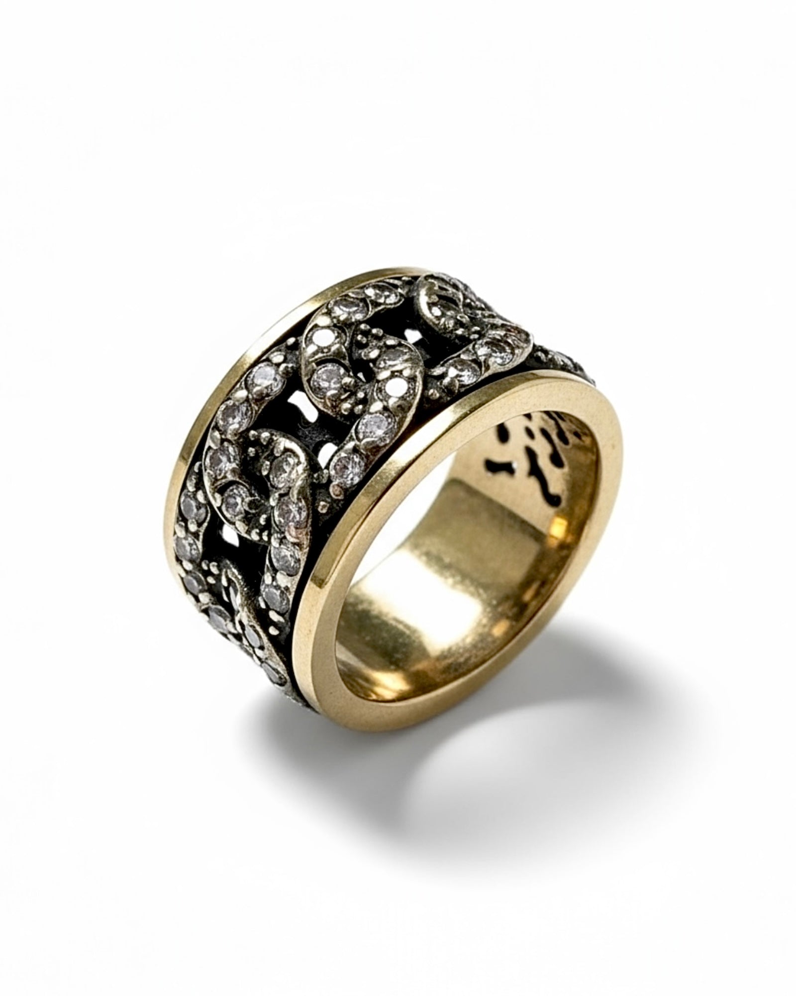 Anti-Stress Ring/Wedding Ring in Silver and Gold