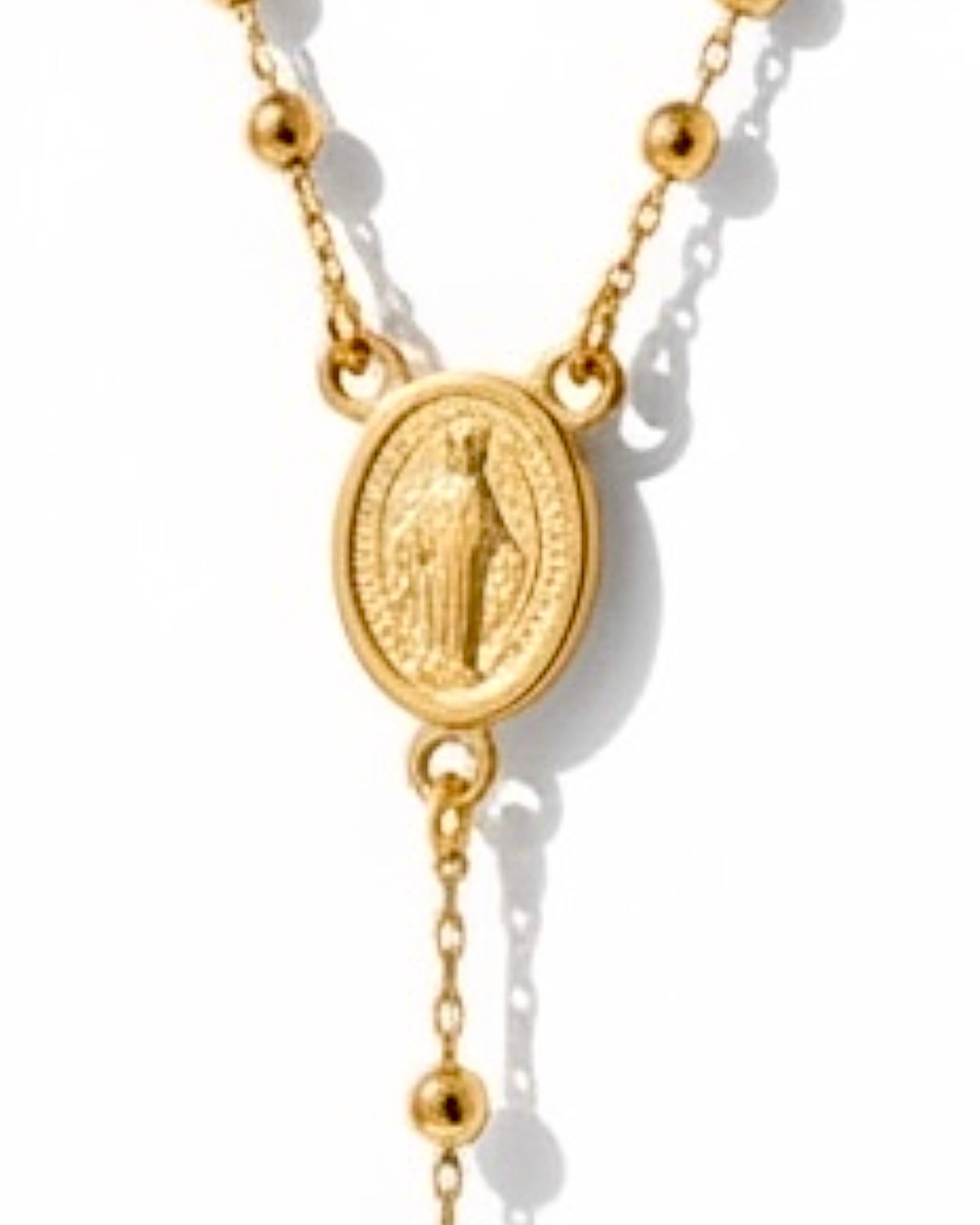 Colar Terço em Ouro Amarelo