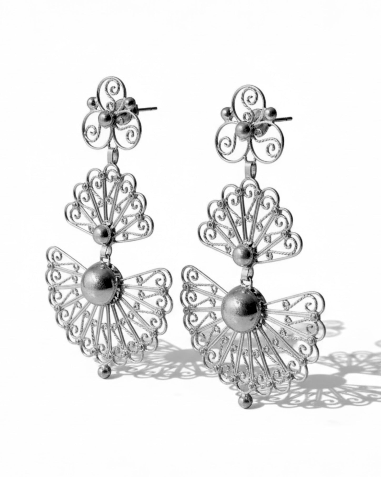 Brincos Galegos em Filigrana e Prata