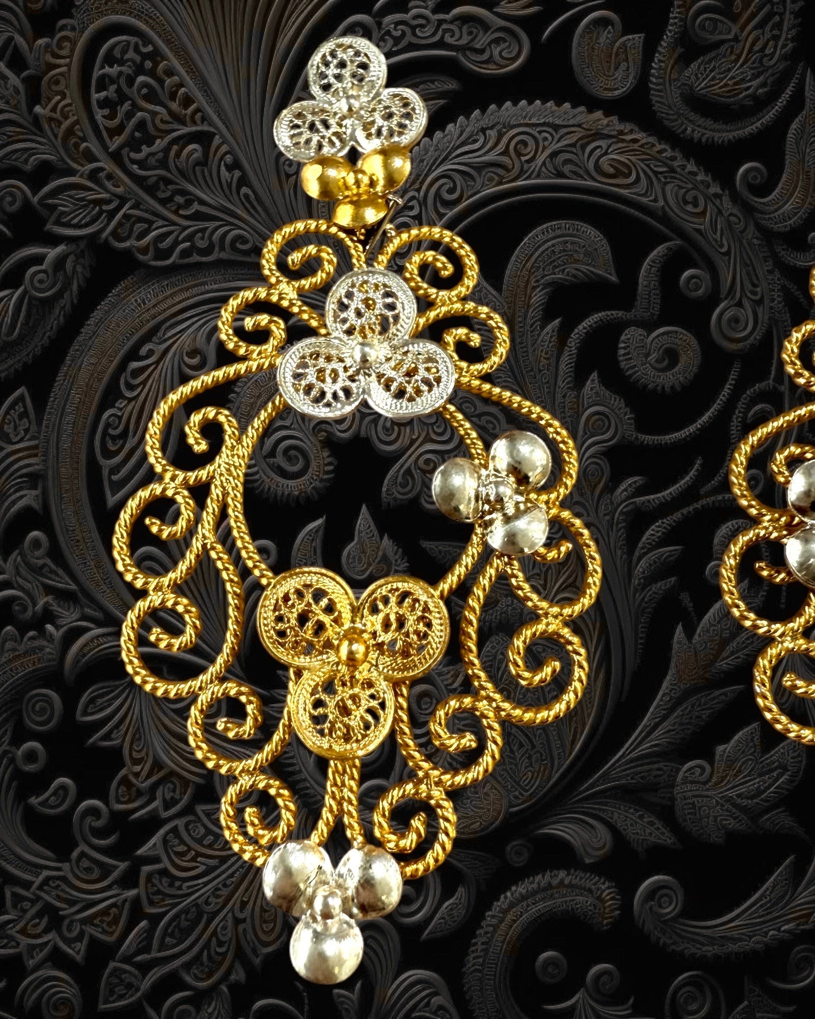 Filigree Flower Earrings