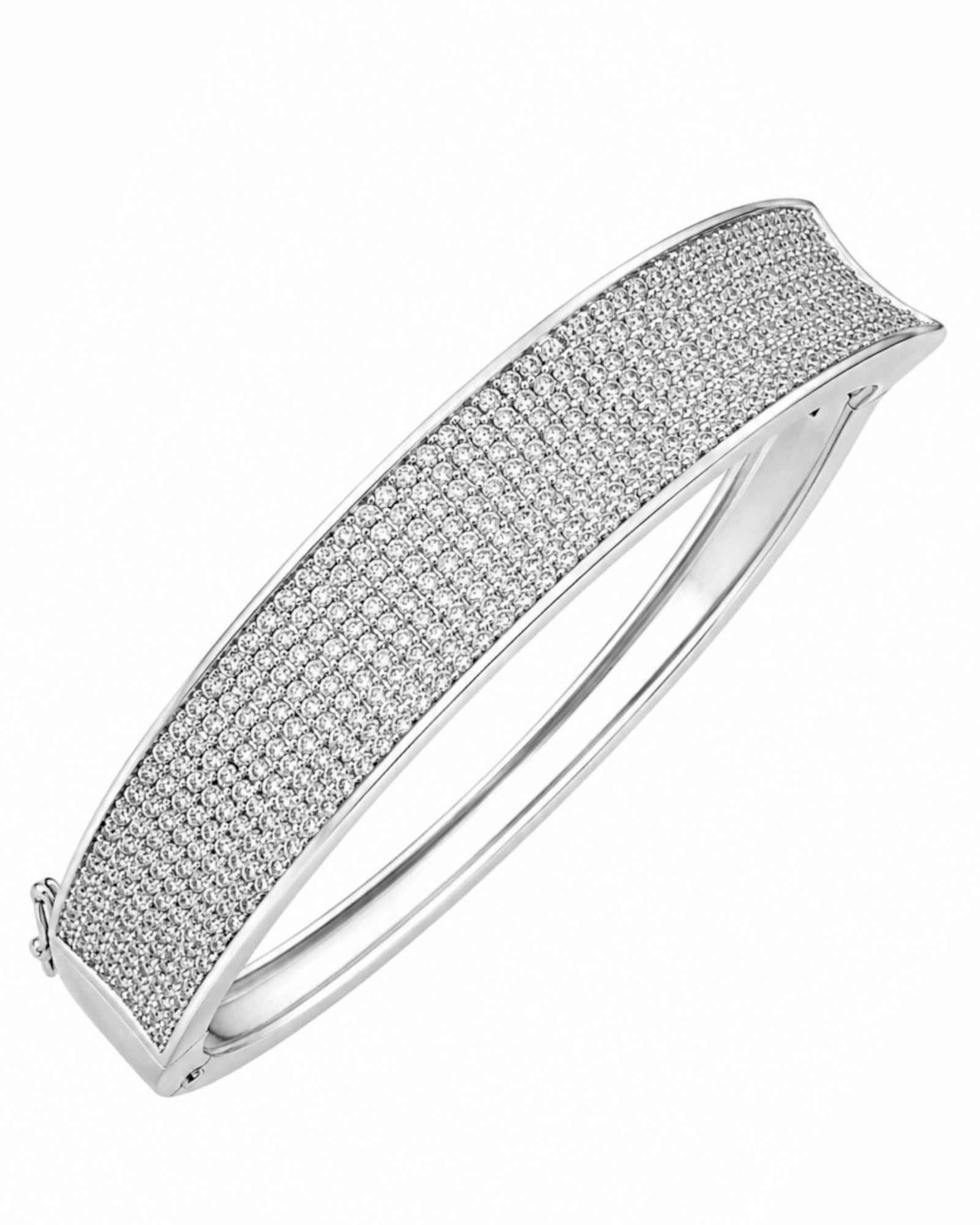 Bracelet / Slave Bracelet with Sparkles in Silver