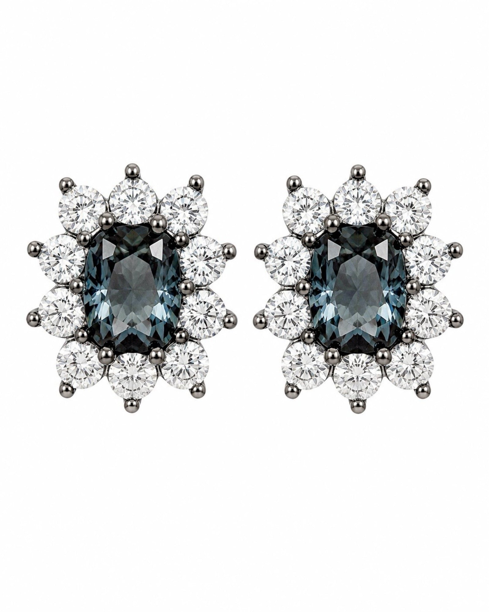 Lilac Earrings in Silver