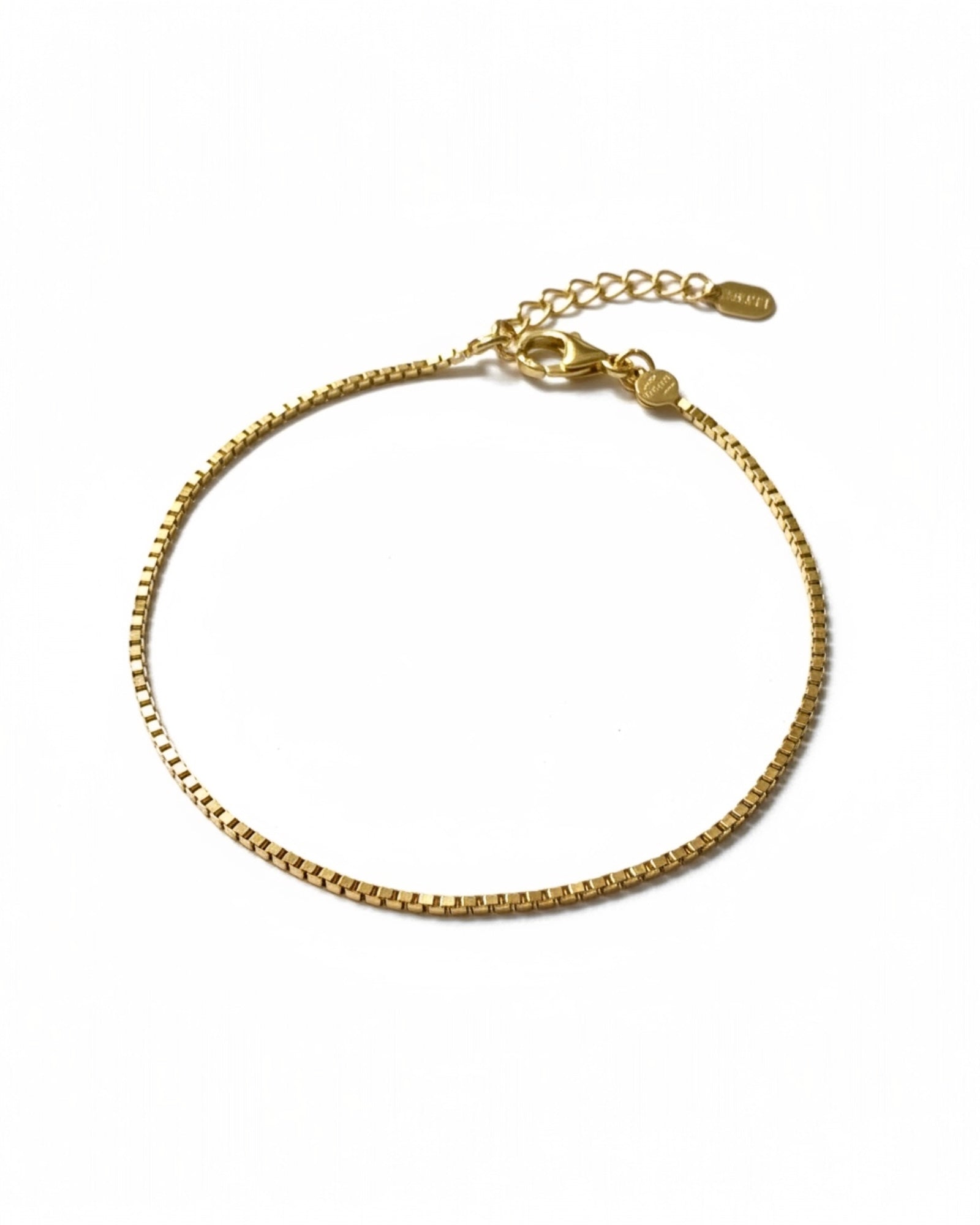 Simple Gold-Plated Silver Bracelet