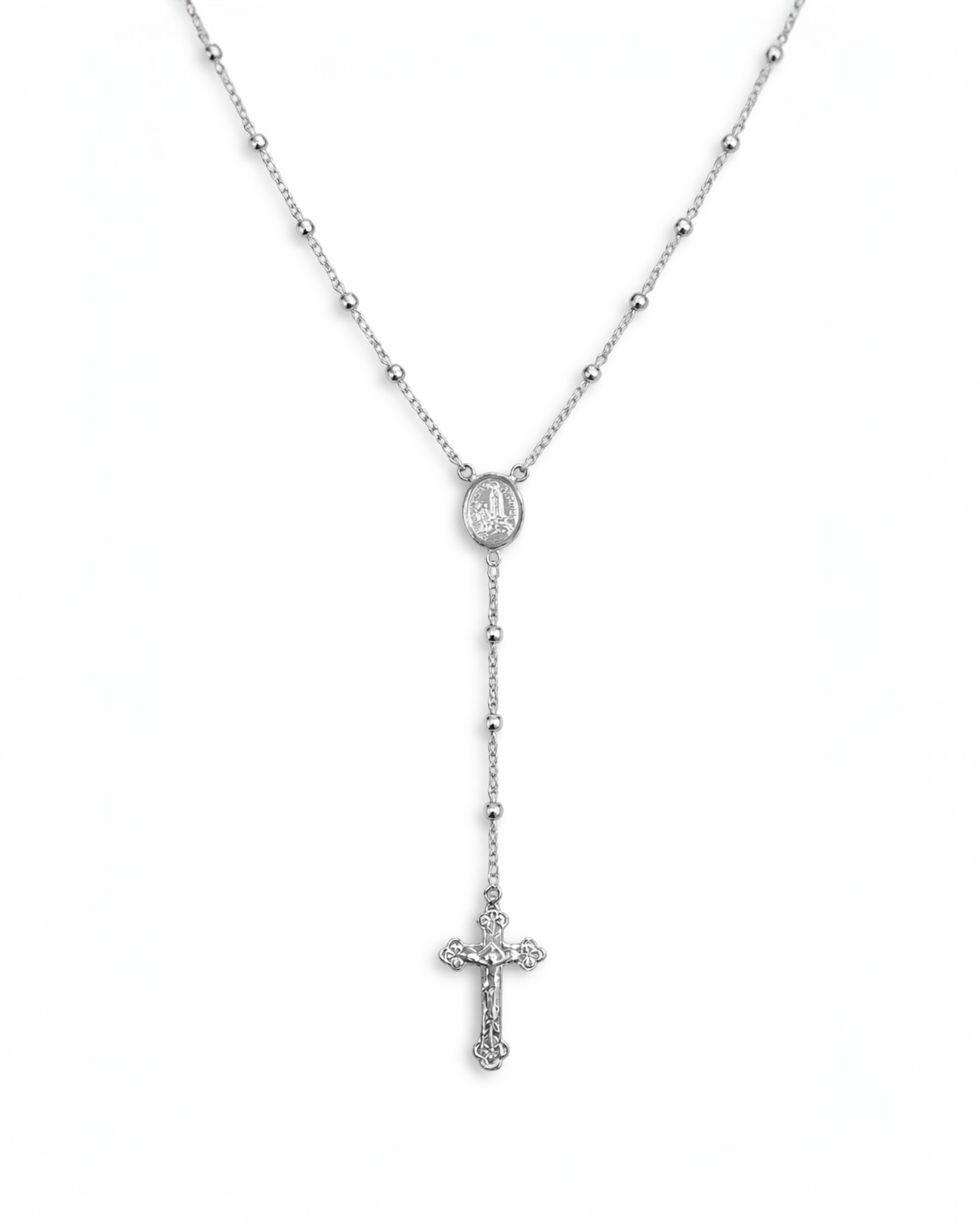 Silver Rosary (28cm)