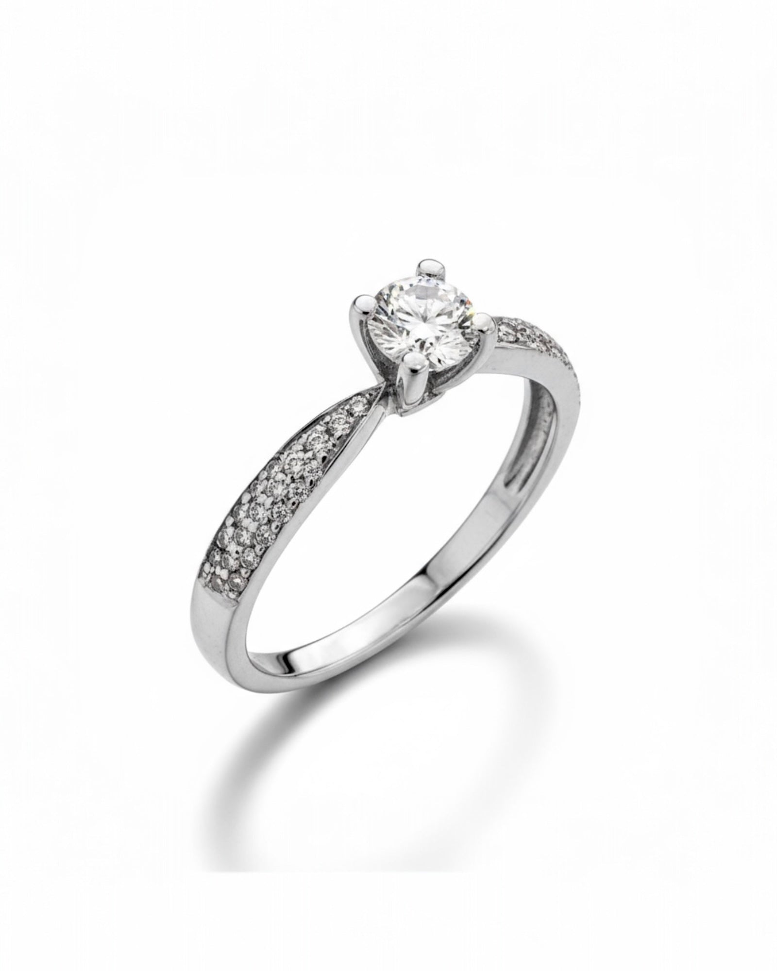 Gold Solitaire Ring
