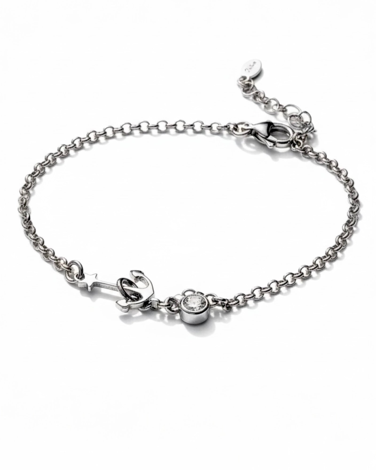 Silver Anchor Bracelet