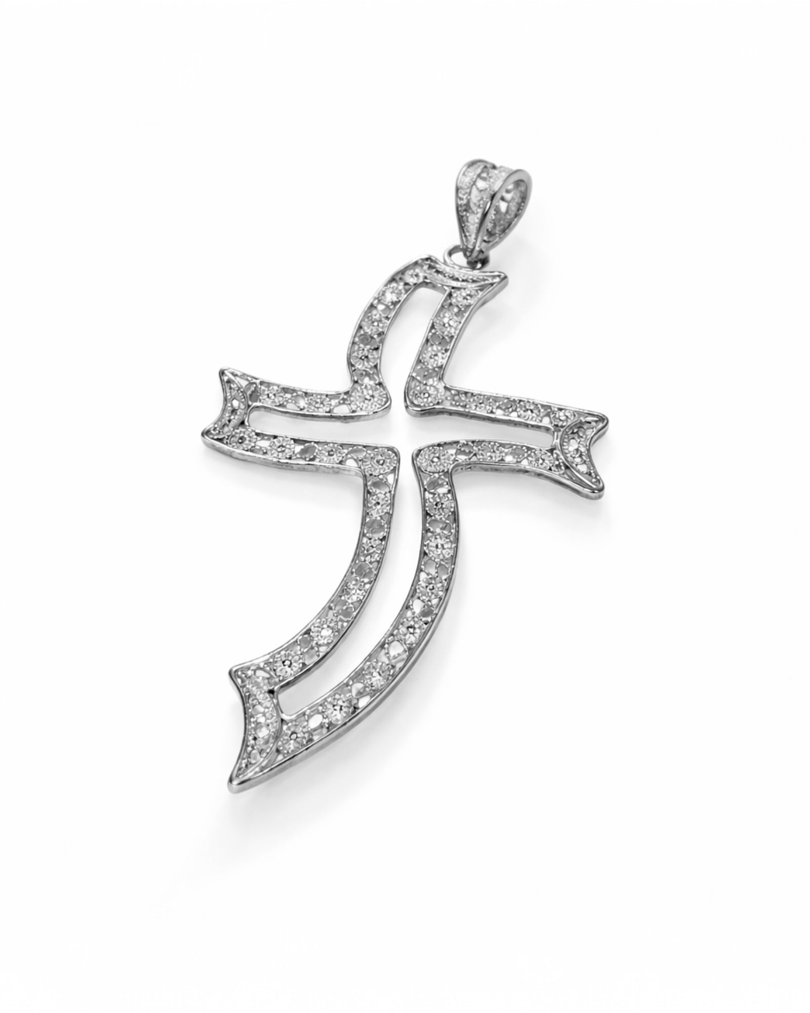 Silver Filigree Cross Medal