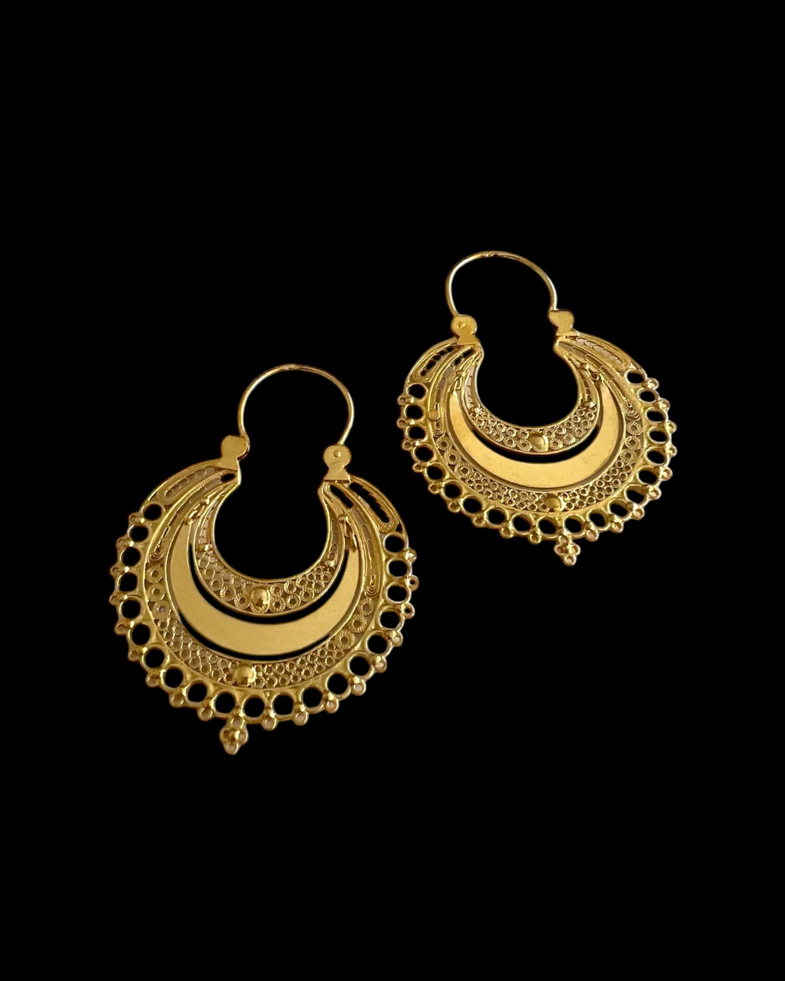 Gold Plated Silver Earrings