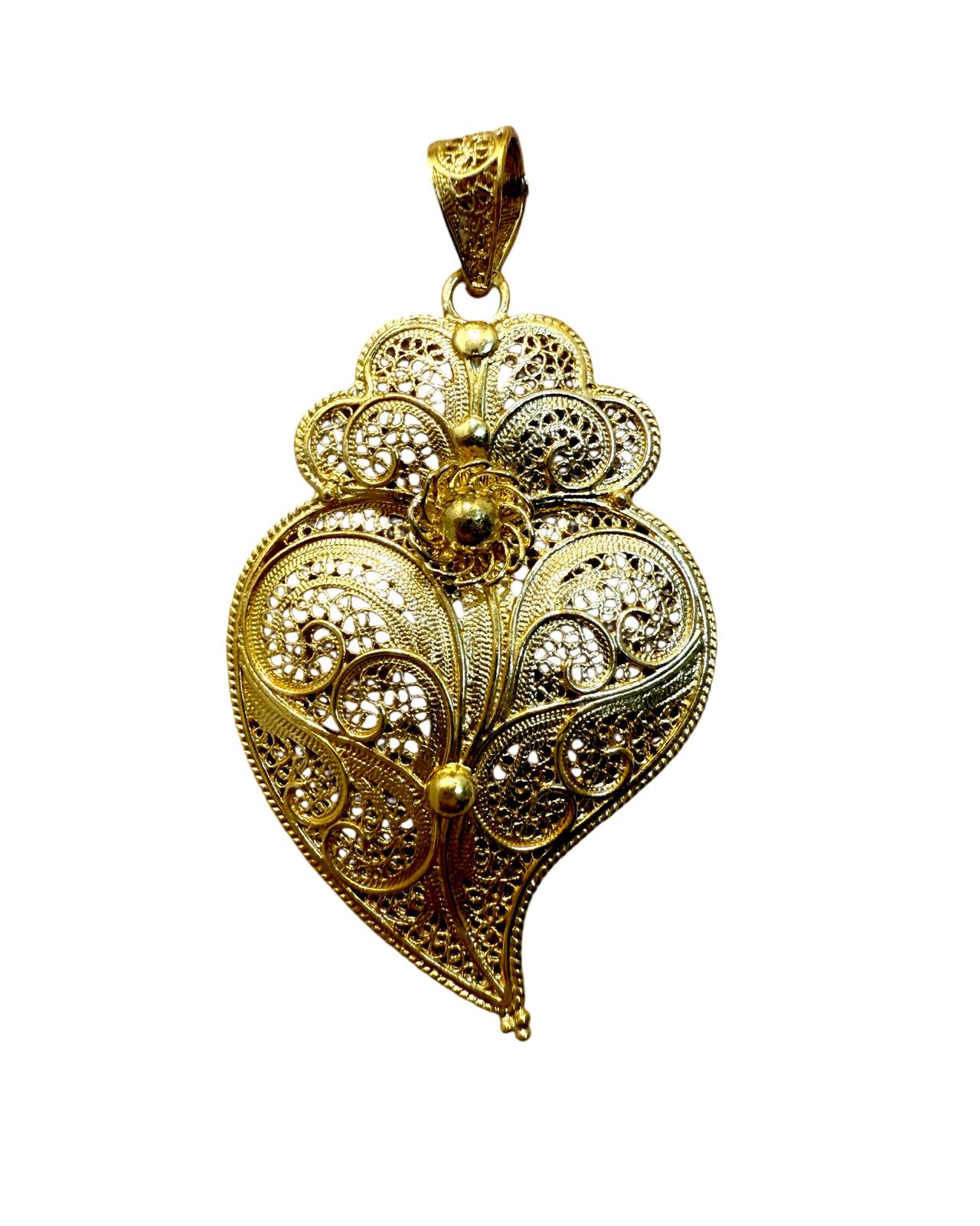 Heart of Viana Medal in Gold Plated Silver