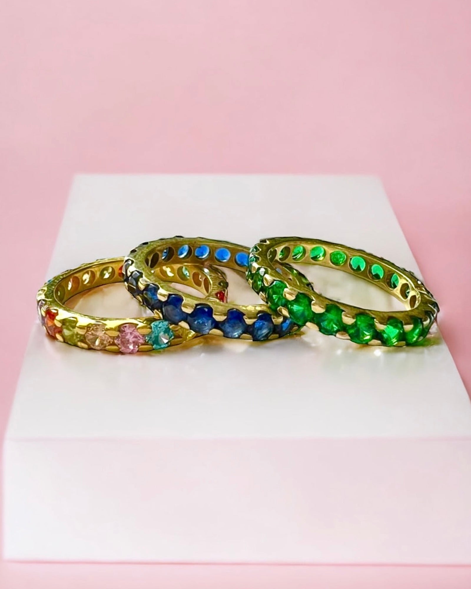 Gold-plated Silver Colored Ring