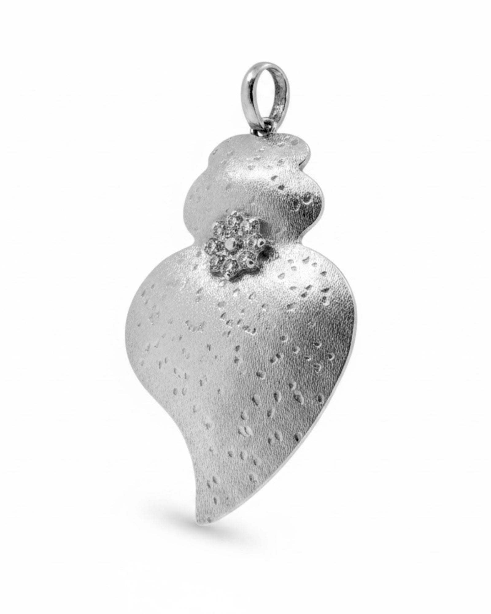 Viana Heart Mini Medal in Gilded Silver