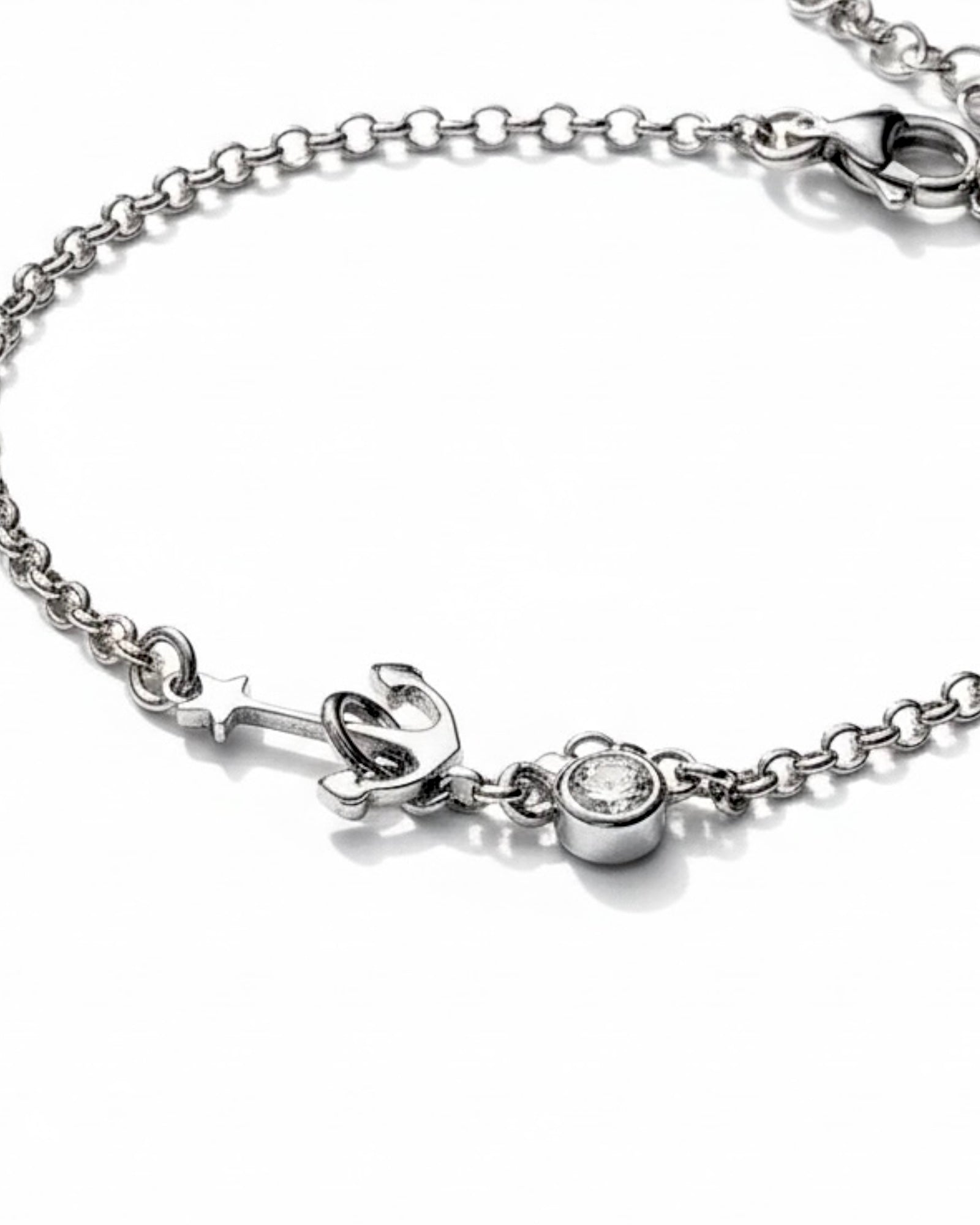 Silver Anchor Bracelet