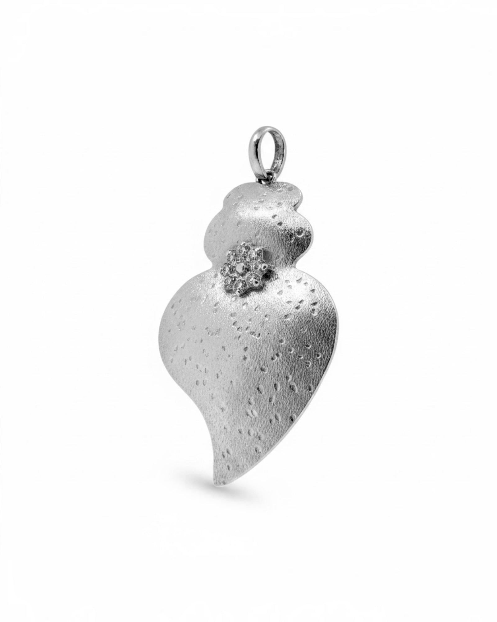 Viana Heart Mini Medal in Gilded Silver