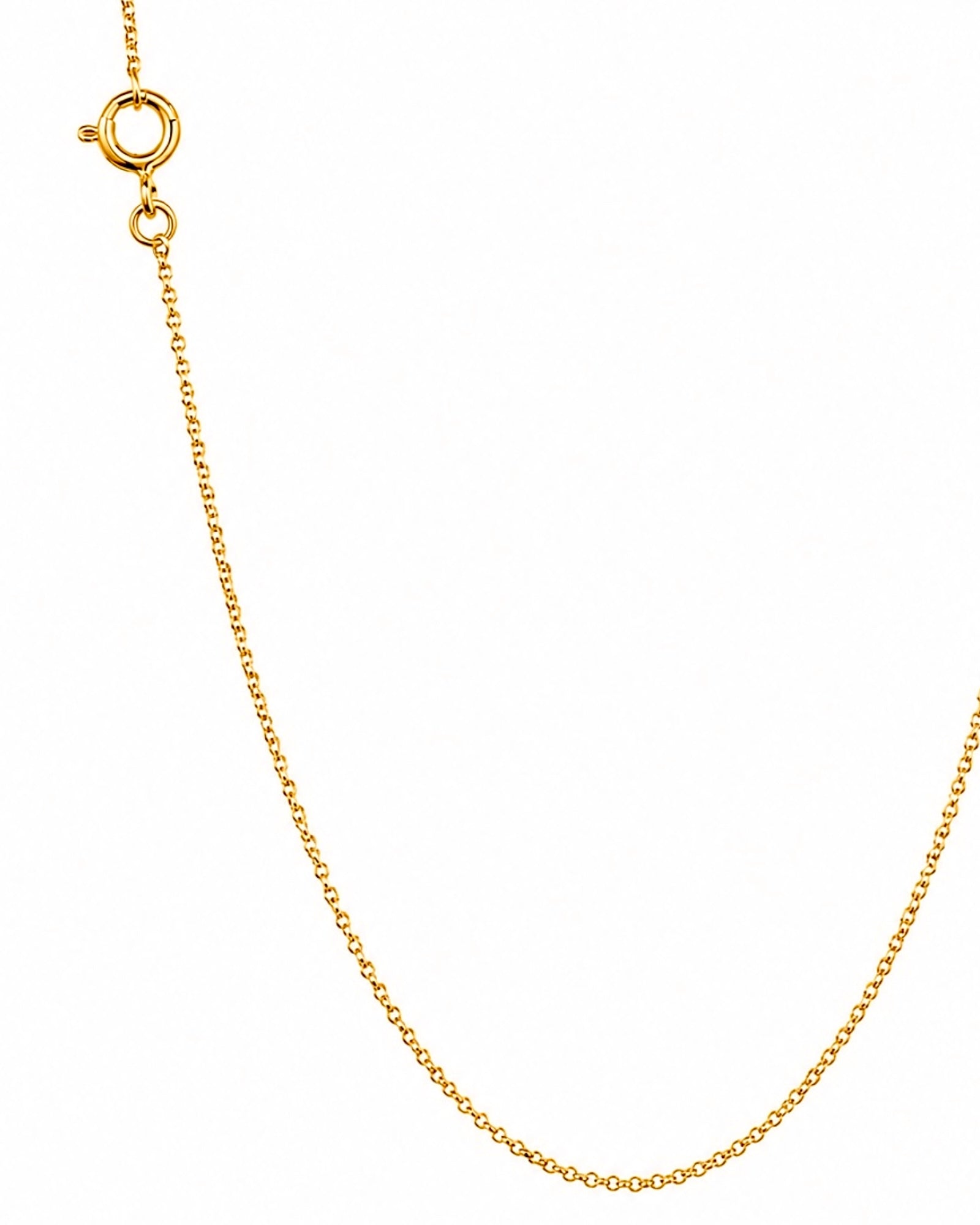 Colar Simples em Prata Dourada - 39cm