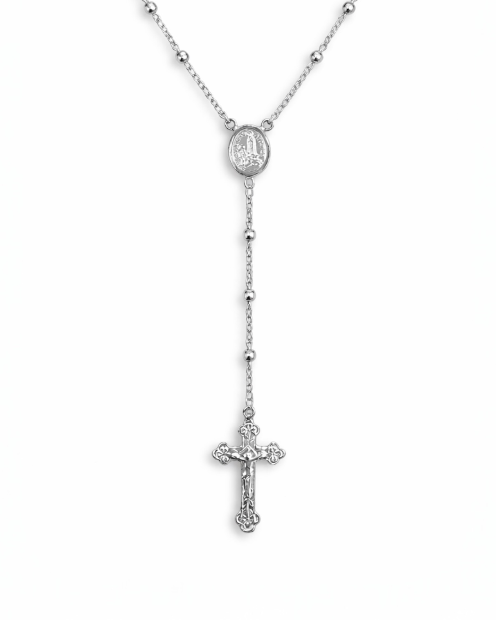 Silver Rosary (28cm)