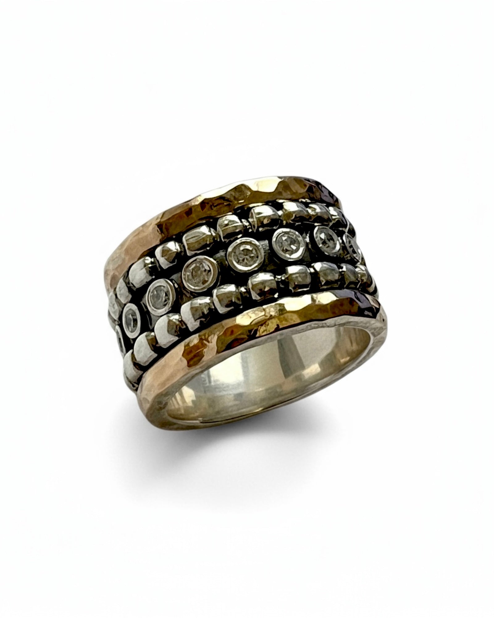 Anti-Stress Ring in Silver and Gold
