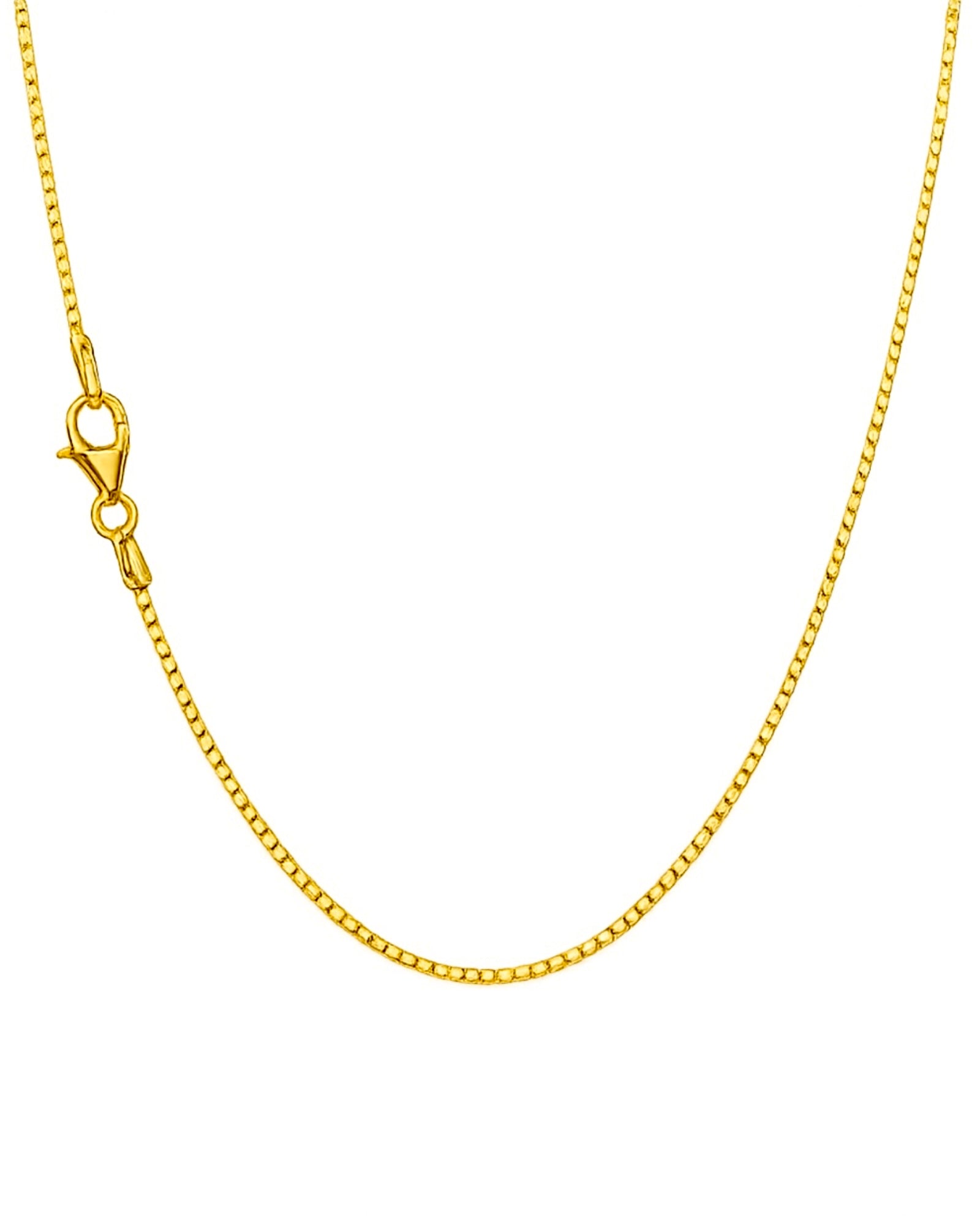 Colar Simples em Prata Dourada - 41cm