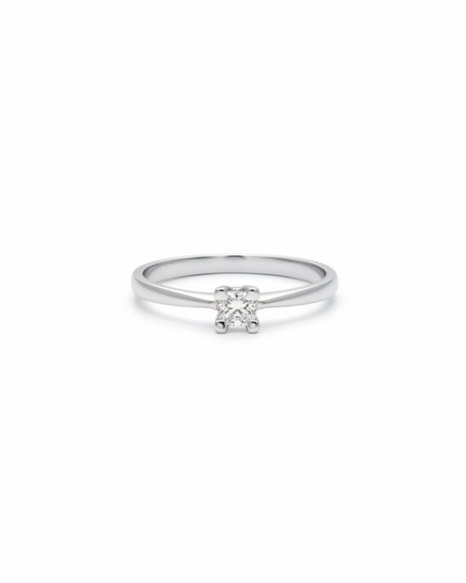 Anel de Noivado com Diamante em Ouro