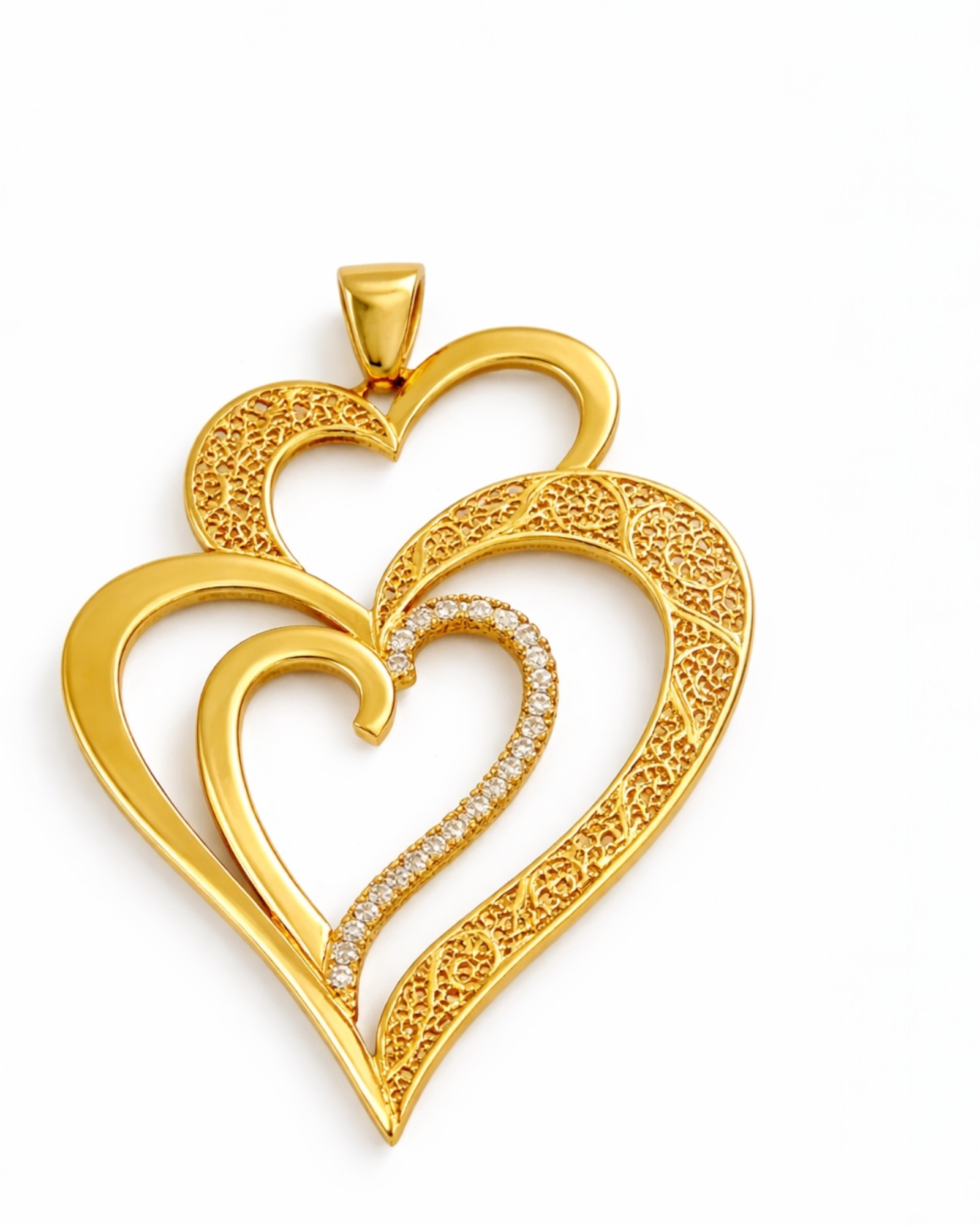 The Viana Heart Medal is Love in Gilded Silver.