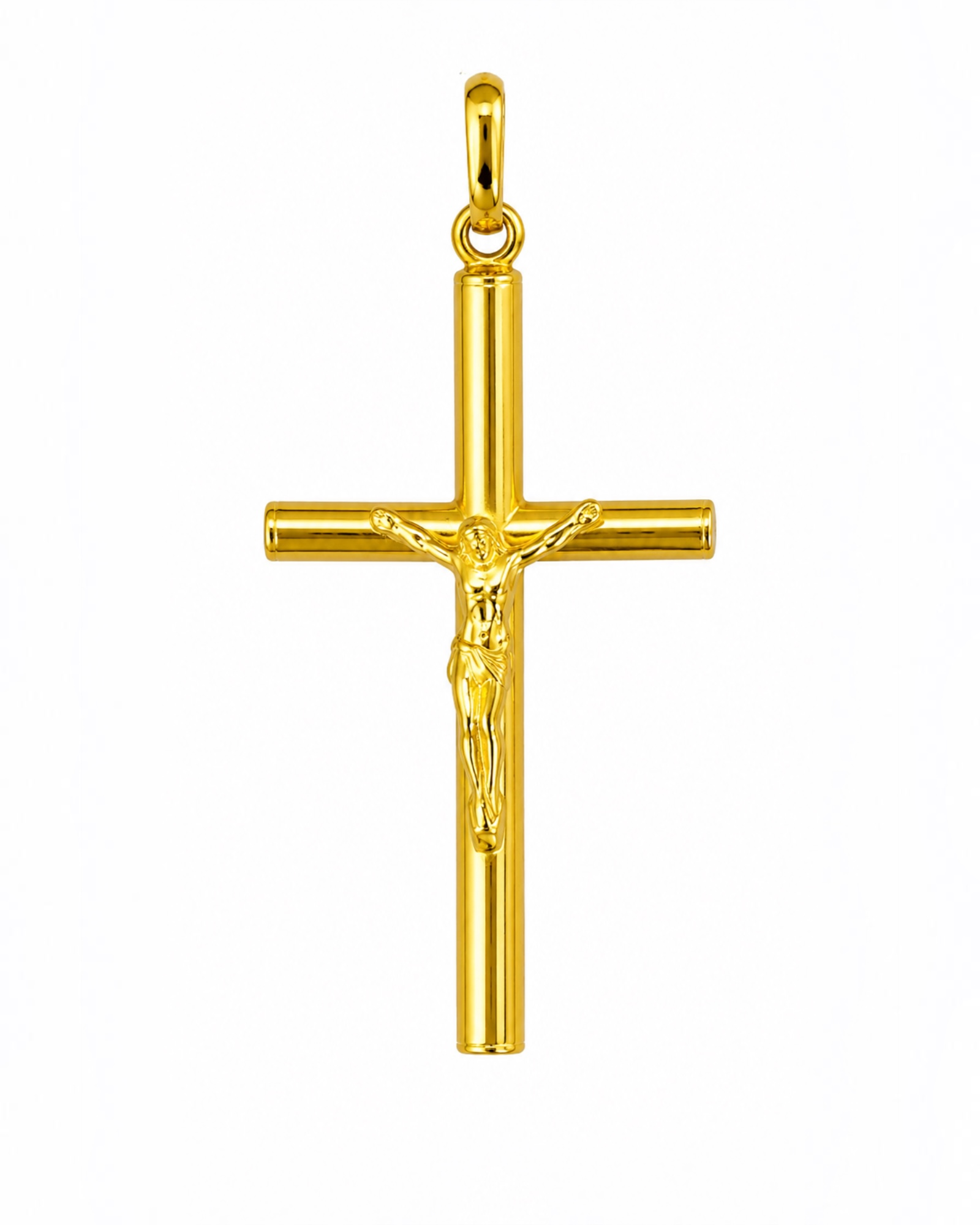 Medalha Cruz em Prata Dourada