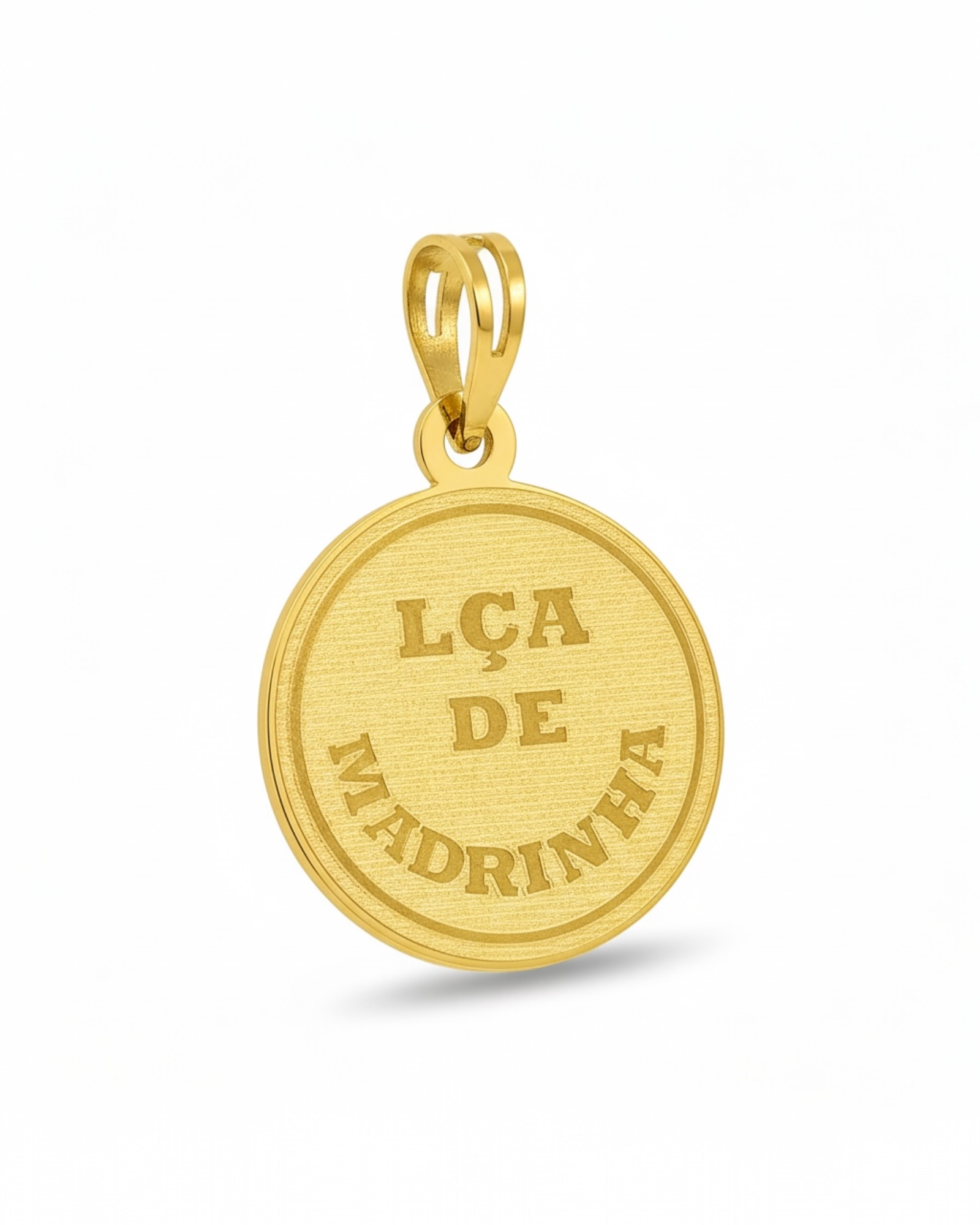 Godmother's Ribbon Medal in 19k Gold