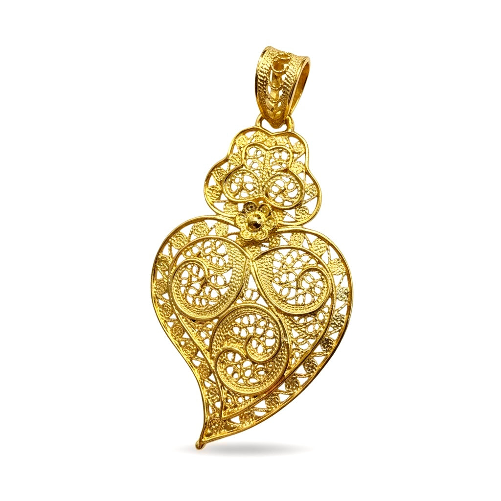 Viana Heart Medal in Gilded Silver