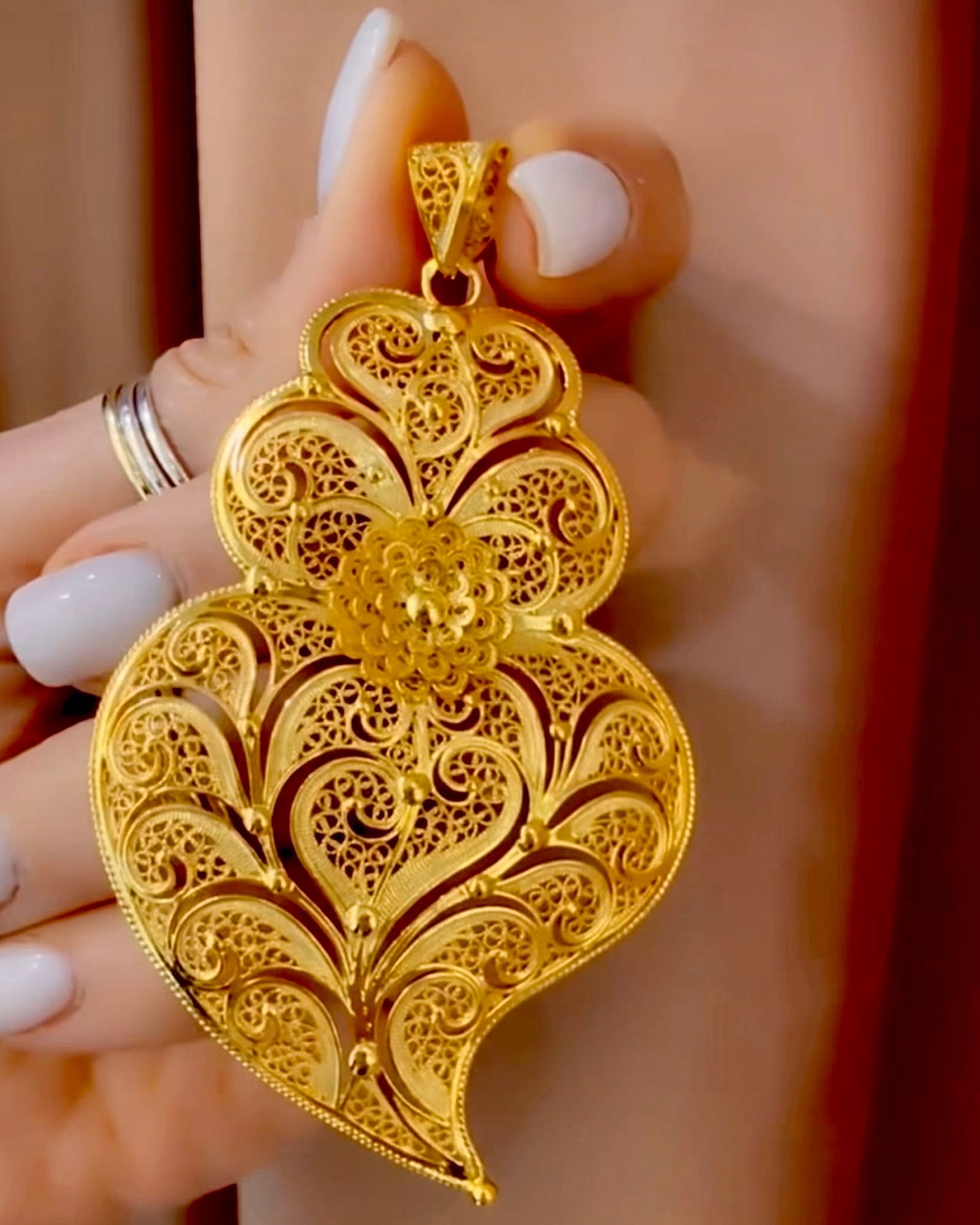 Heart of Viana Medal in Gold Plated Silver