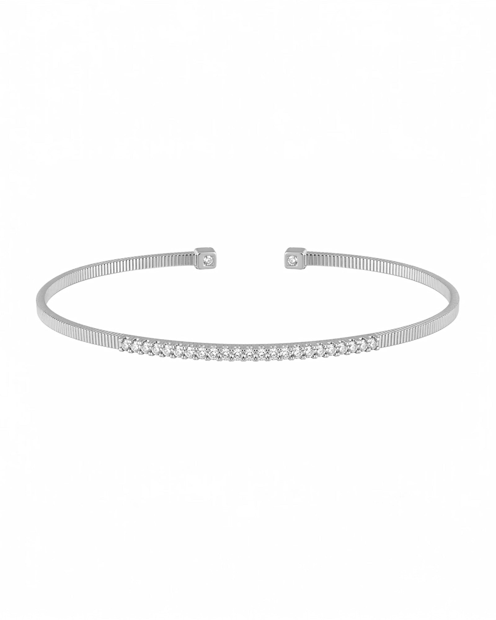 Bracelet / Slave Bracelet with Sparkles in Silver