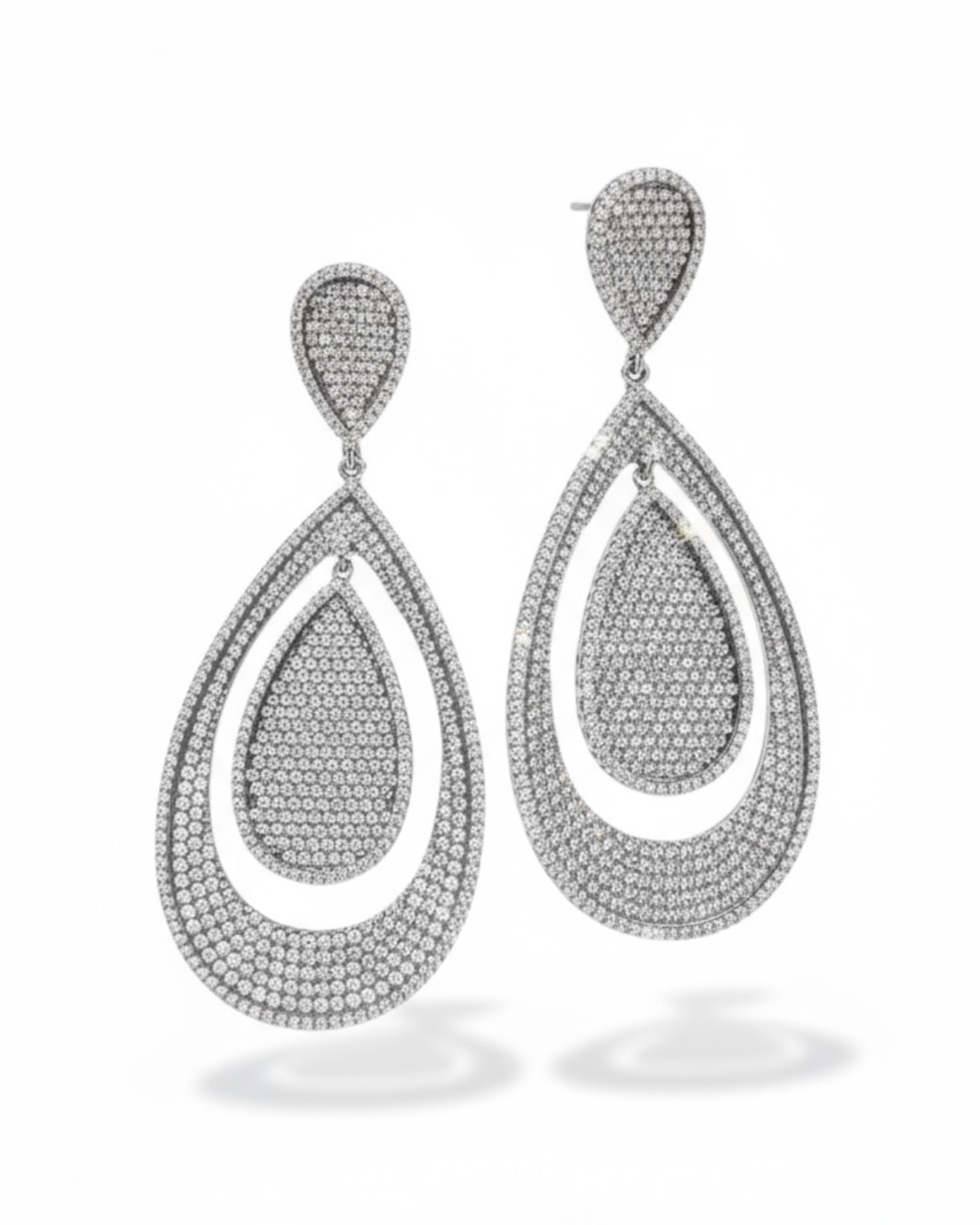 Brincos de Noiva/Festa Gotas em Prata