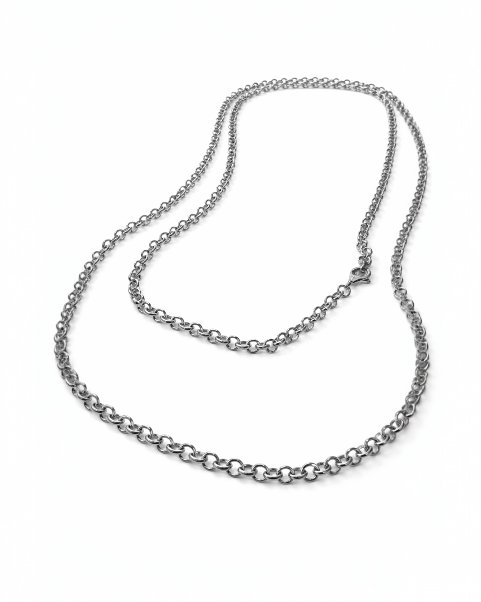 Colar Corrente em Prata - 73cm