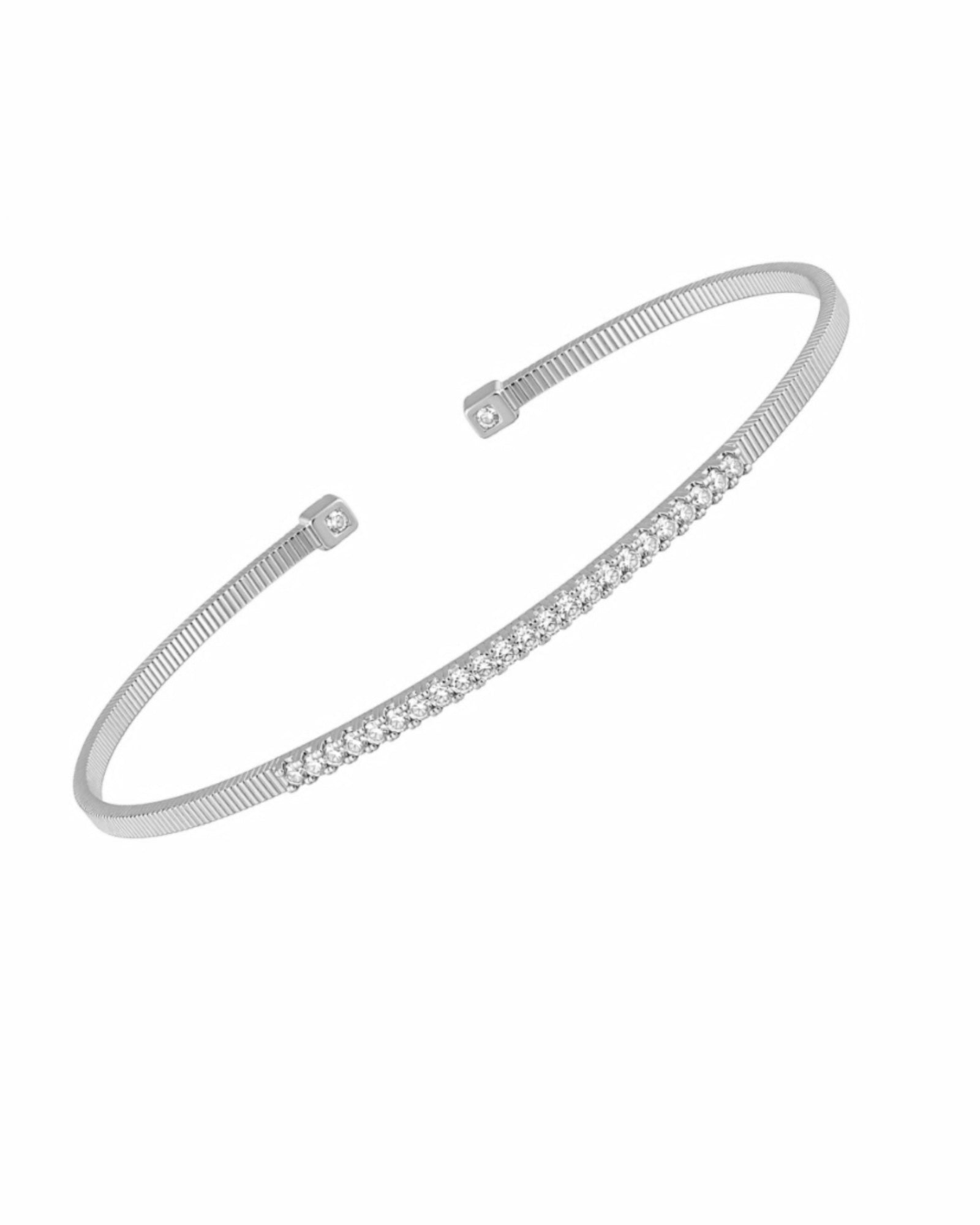 Bracelet / Slave Bracelet with Sparkles in Silver