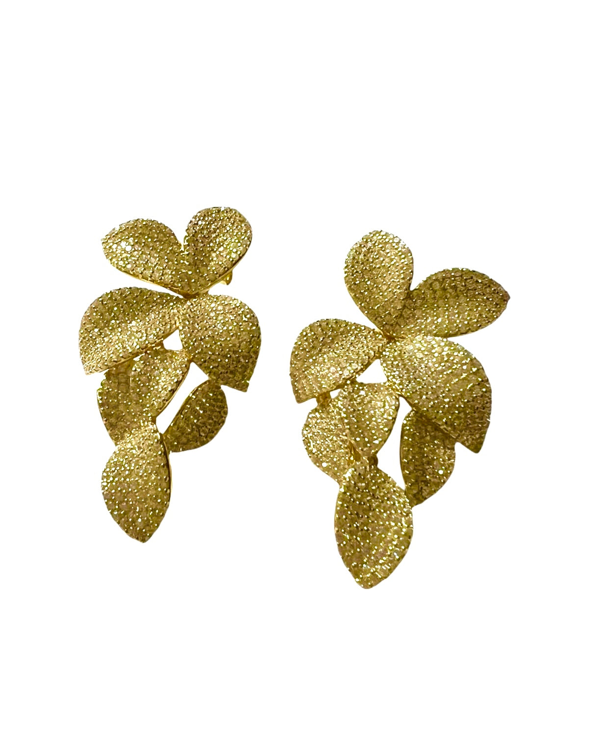 Petal Earrings in Gold Silver