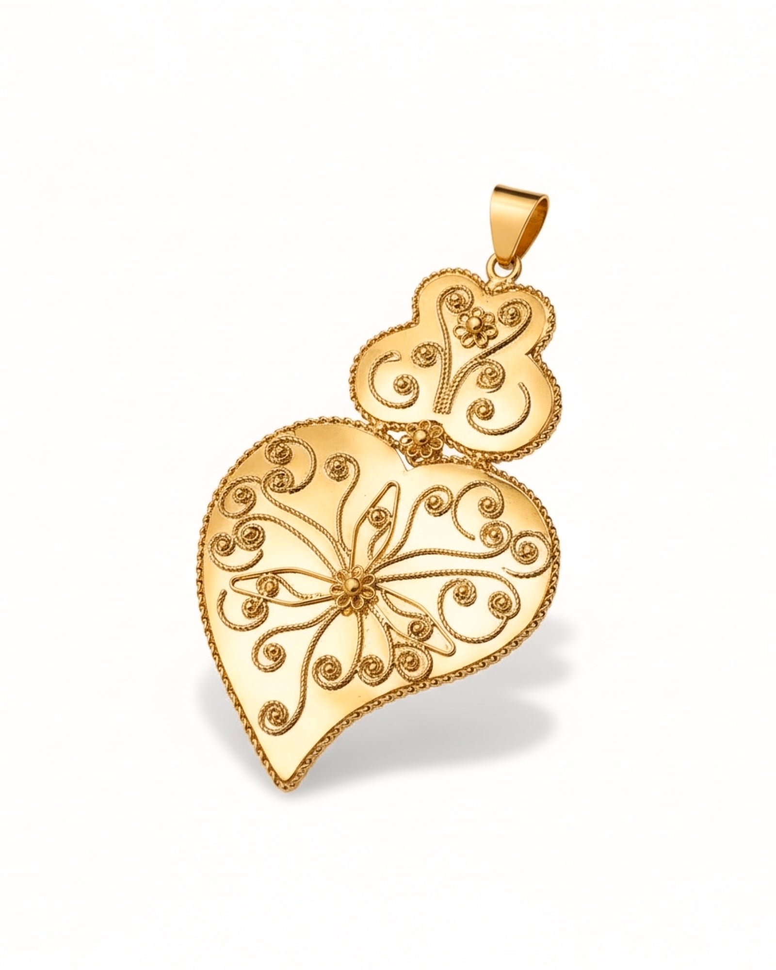 Viana Heart Medal in Gilded Silver