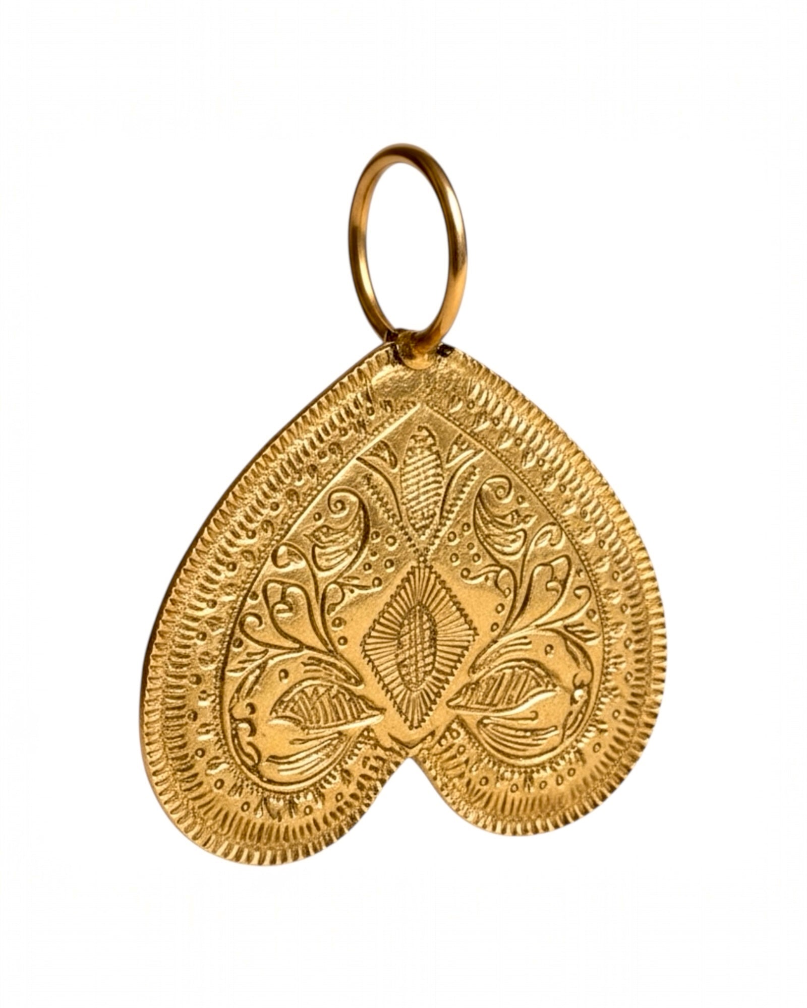 Mini Butterfly Medal in Gold Plated Silver