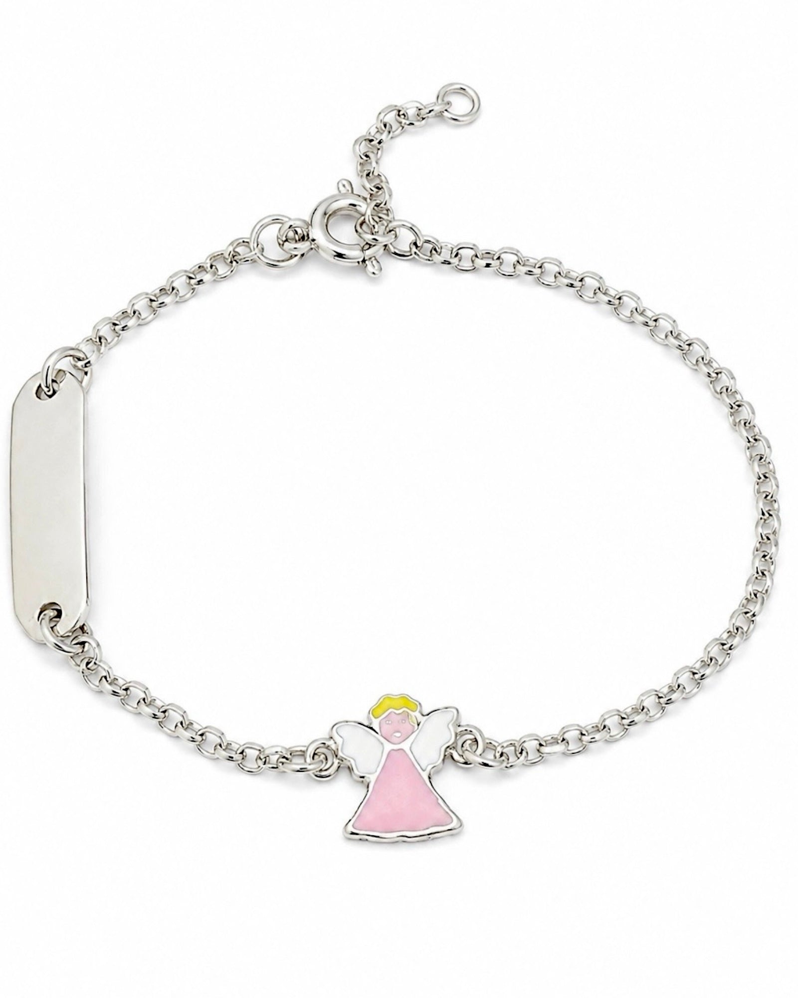 Pulseira Anjo Criança em Prata