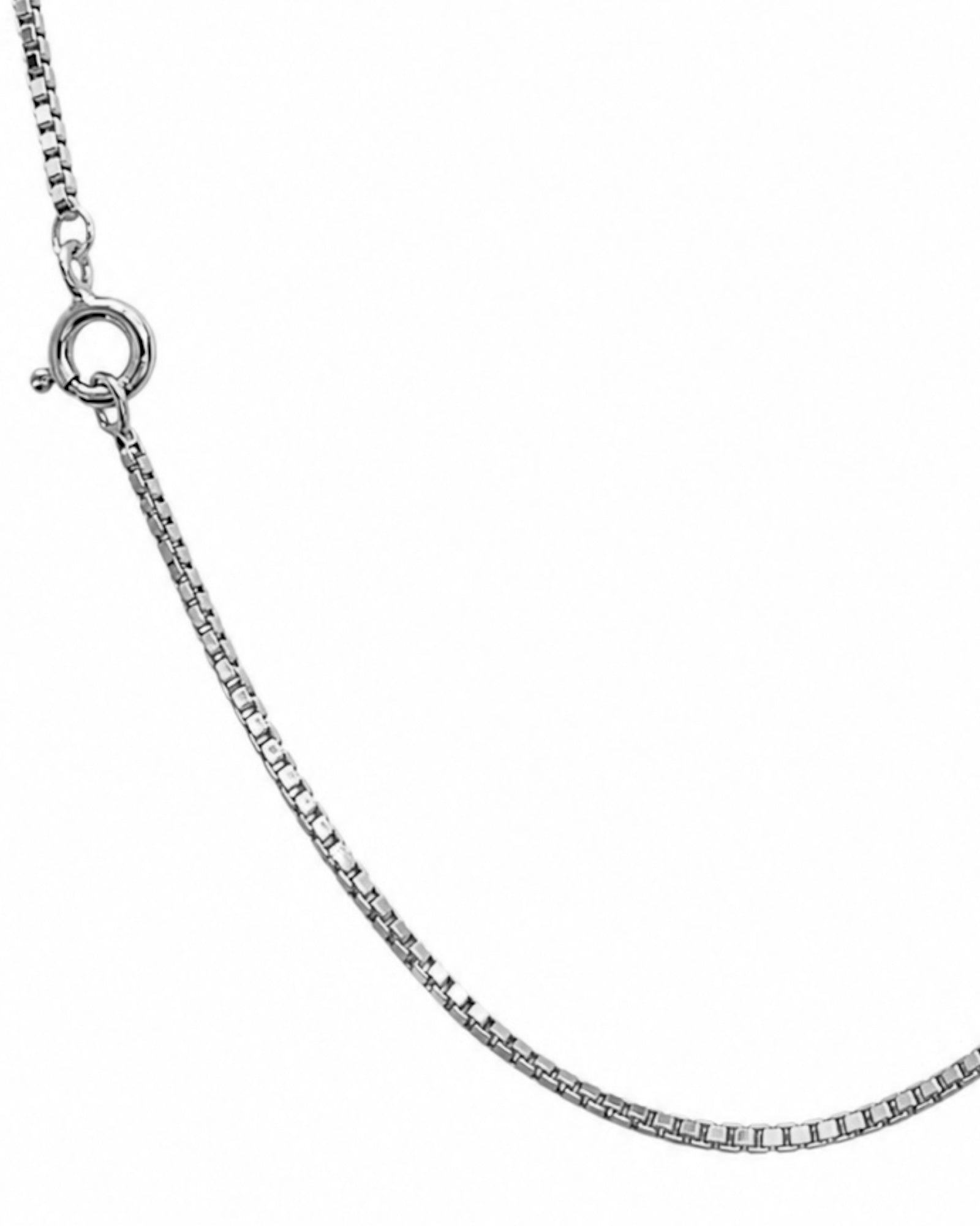 Colar Simples em Prata - 34cm